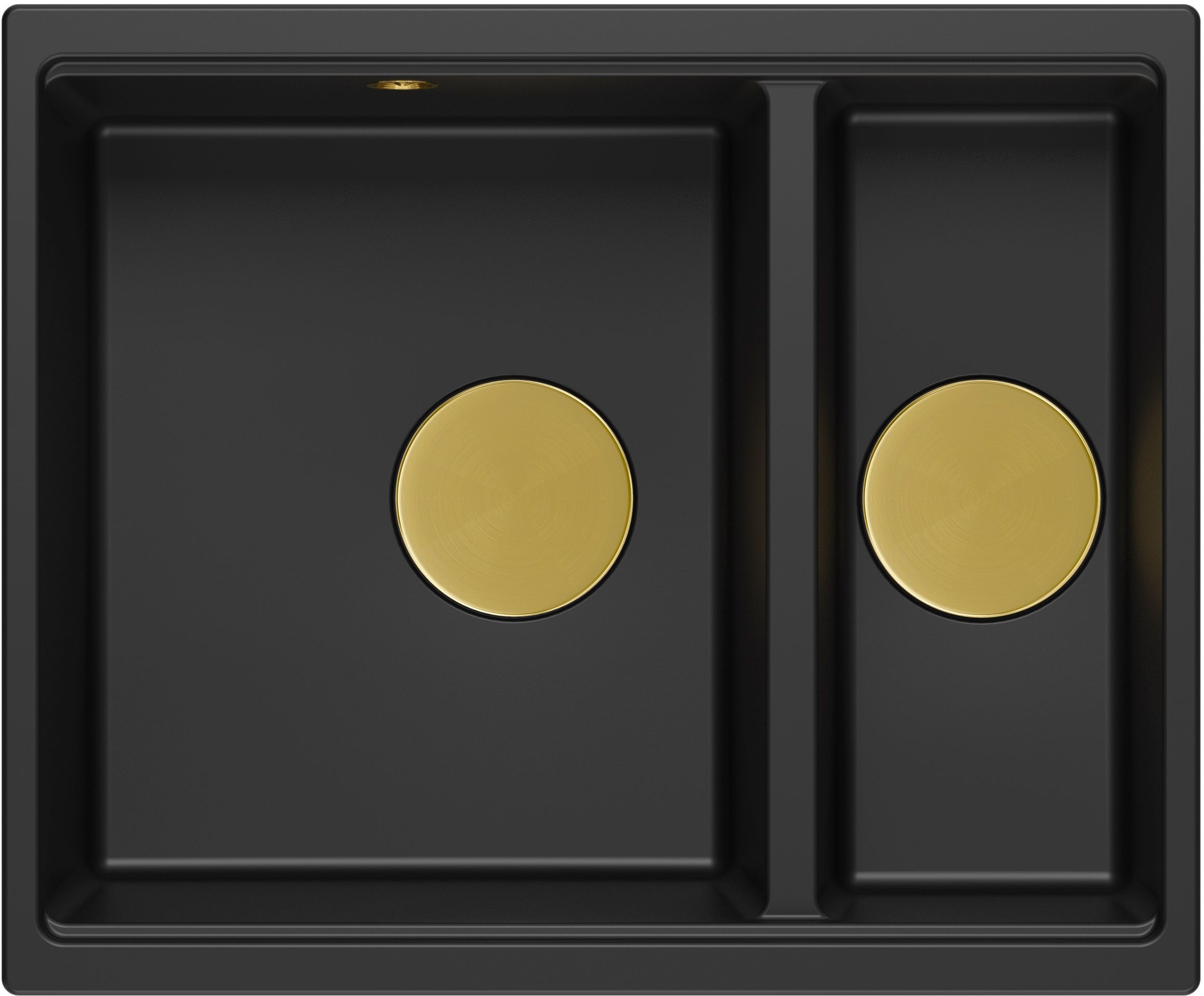 Quadron Logan fregadero graniteq 55x46 cm negro HCQL5646U7-G1_U