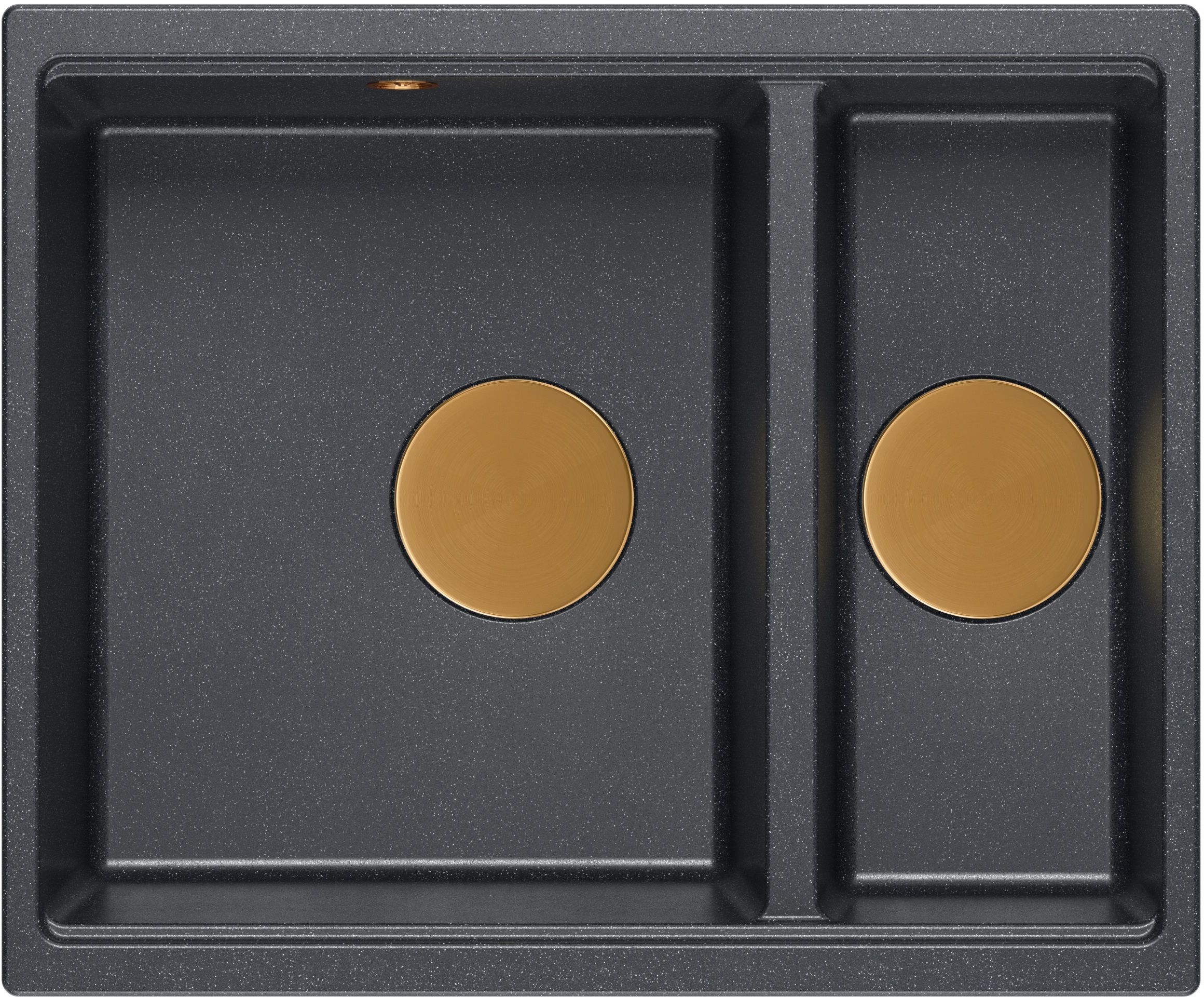 Quadron Logan fregadero graniteq 55x46 cm negro-gris/grafito/ónix HCQL5646U8-C1_U