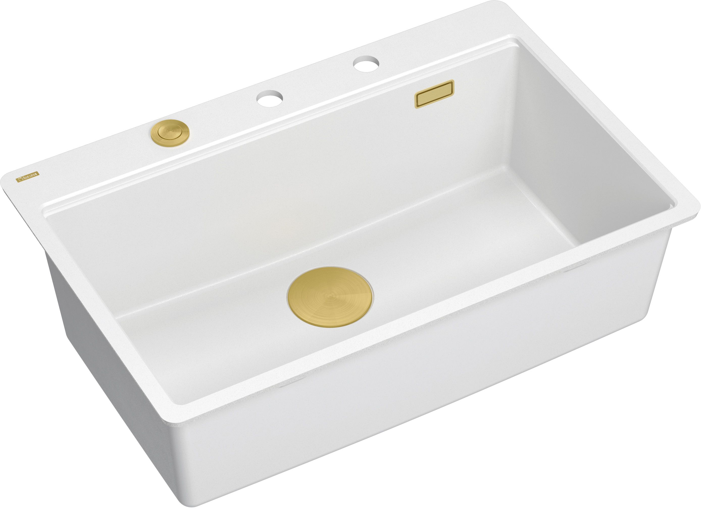 Quadron Marc fregadero graniteq 75x49 cm blanco HQM7650U1_FM_PVDG1