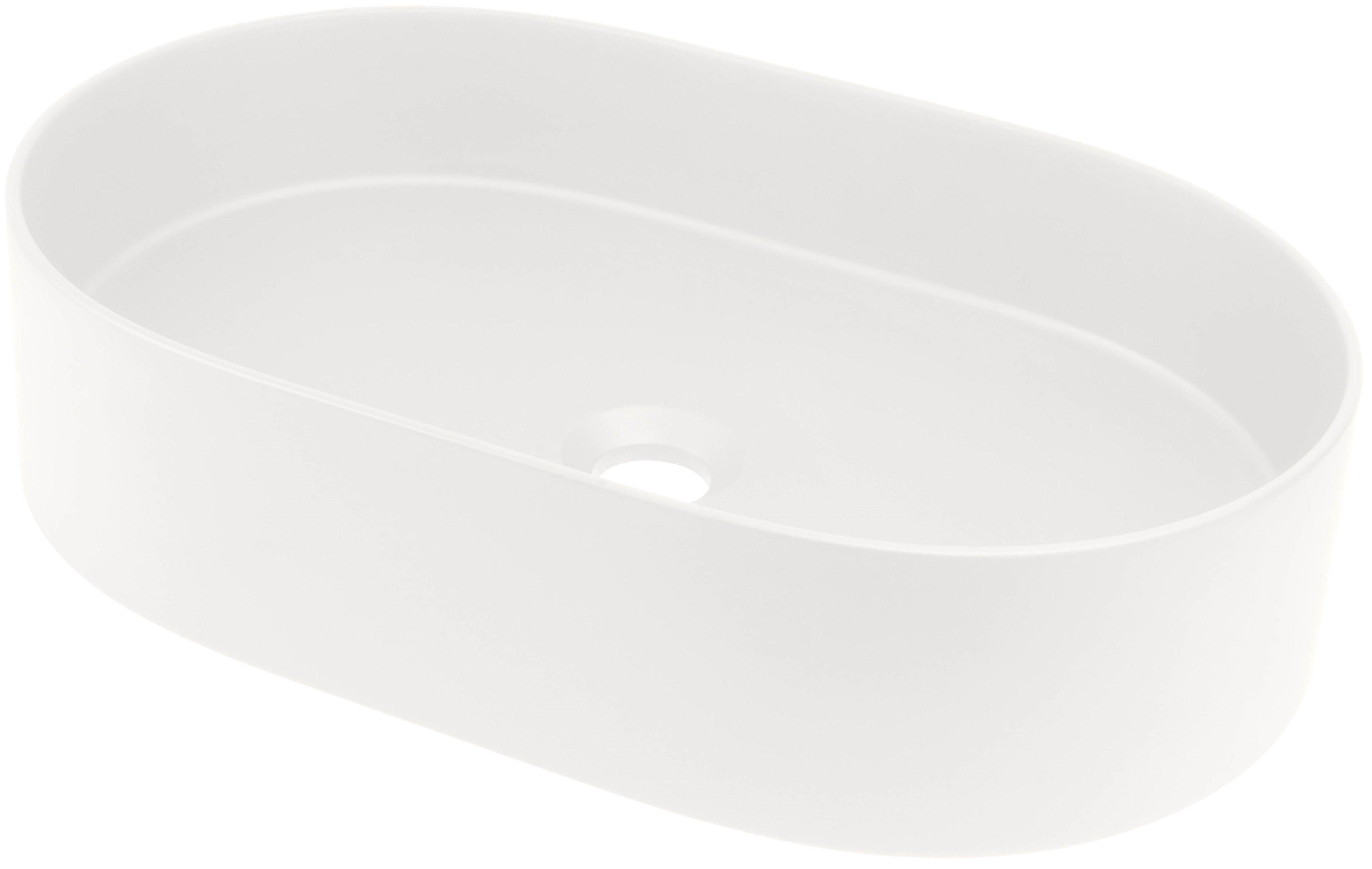 Deante Silia lavabo 55x35 cm oval sobre encimera blanco CQS_AU6S
