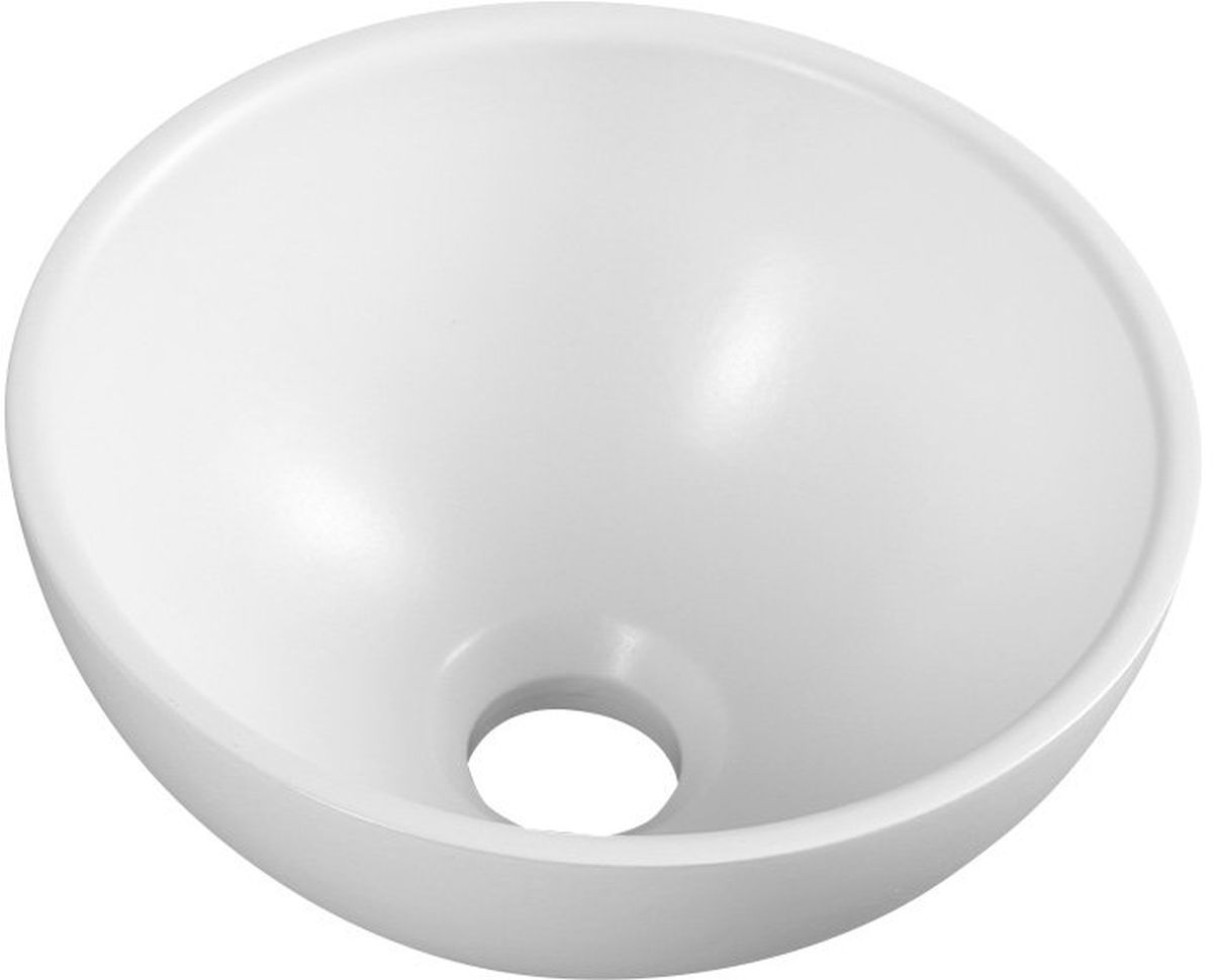 Sapho Small lavabo 26x26 cm circular sobre encimera blanco MR260