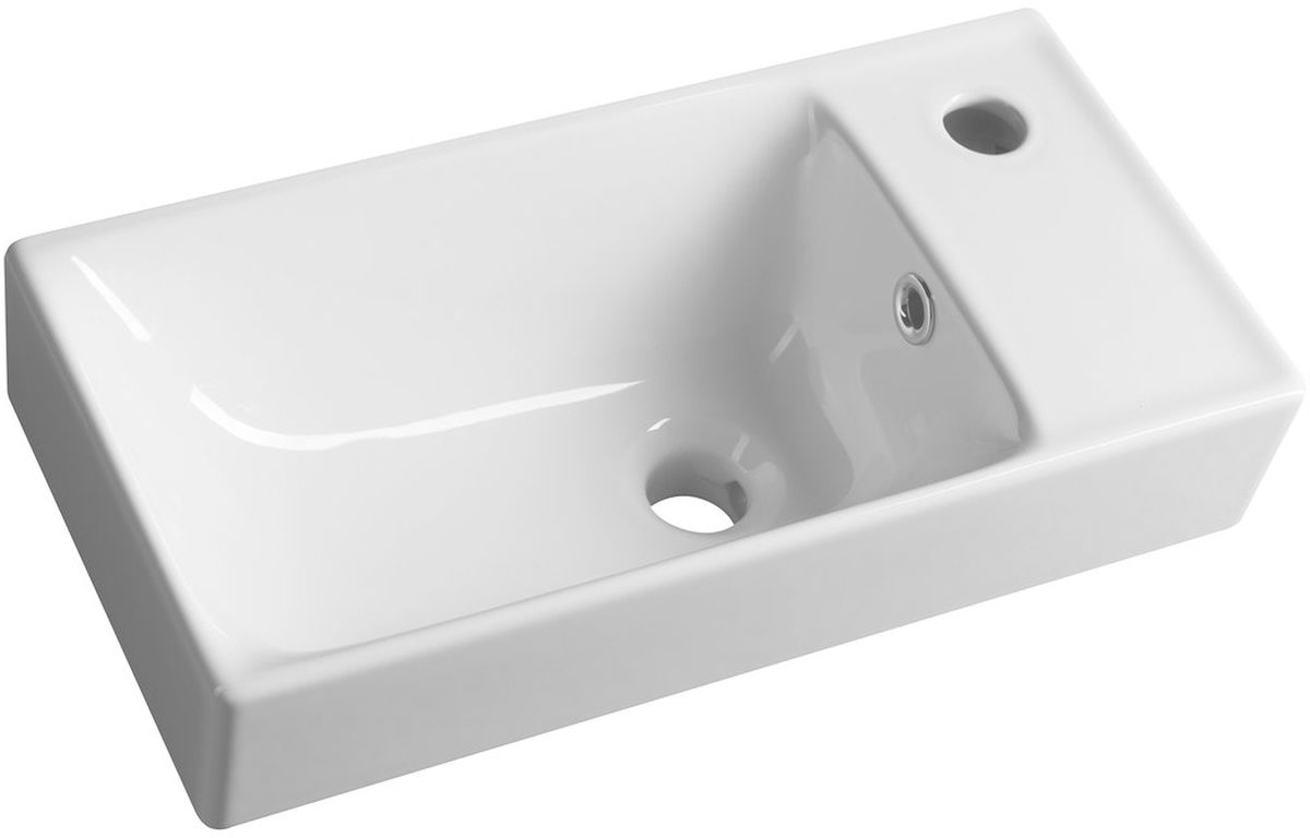Sapho Nuali lavabo 49.9x24.8 cm rectangular clásico blanco TU0122