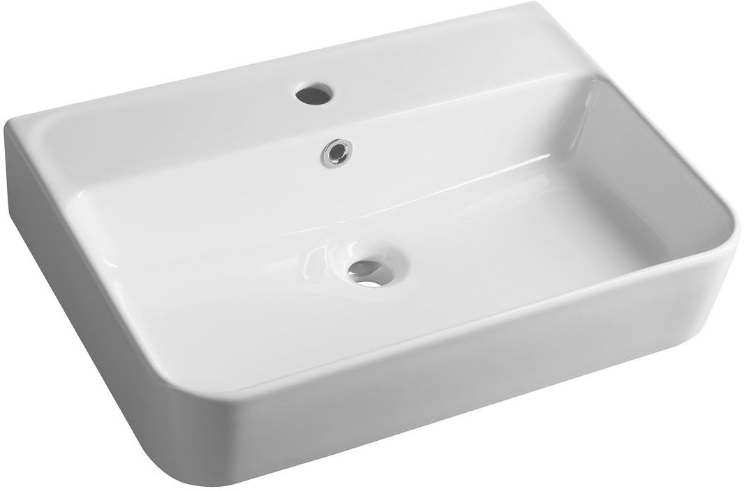 Sapho Gali lavabo 60x42 cm rectangular clásico blanco TU0177