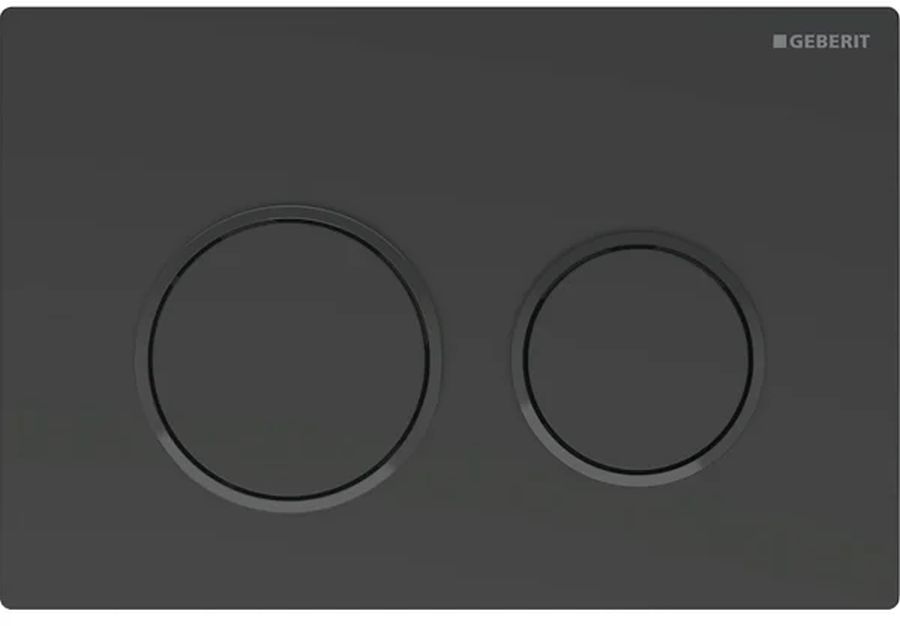 Geberit Omega20 botón de descarga para WC negro 115.085.16.1