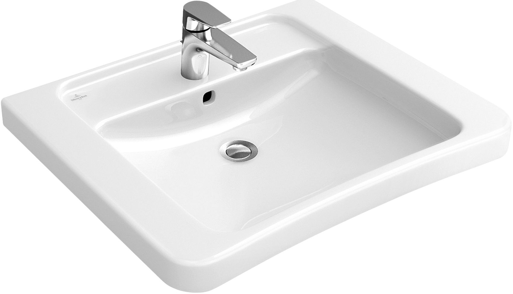 Villeroy & Boch Vita lavabo 65x55 cm rectangular clásico para discapacitados blanco 517867T2
