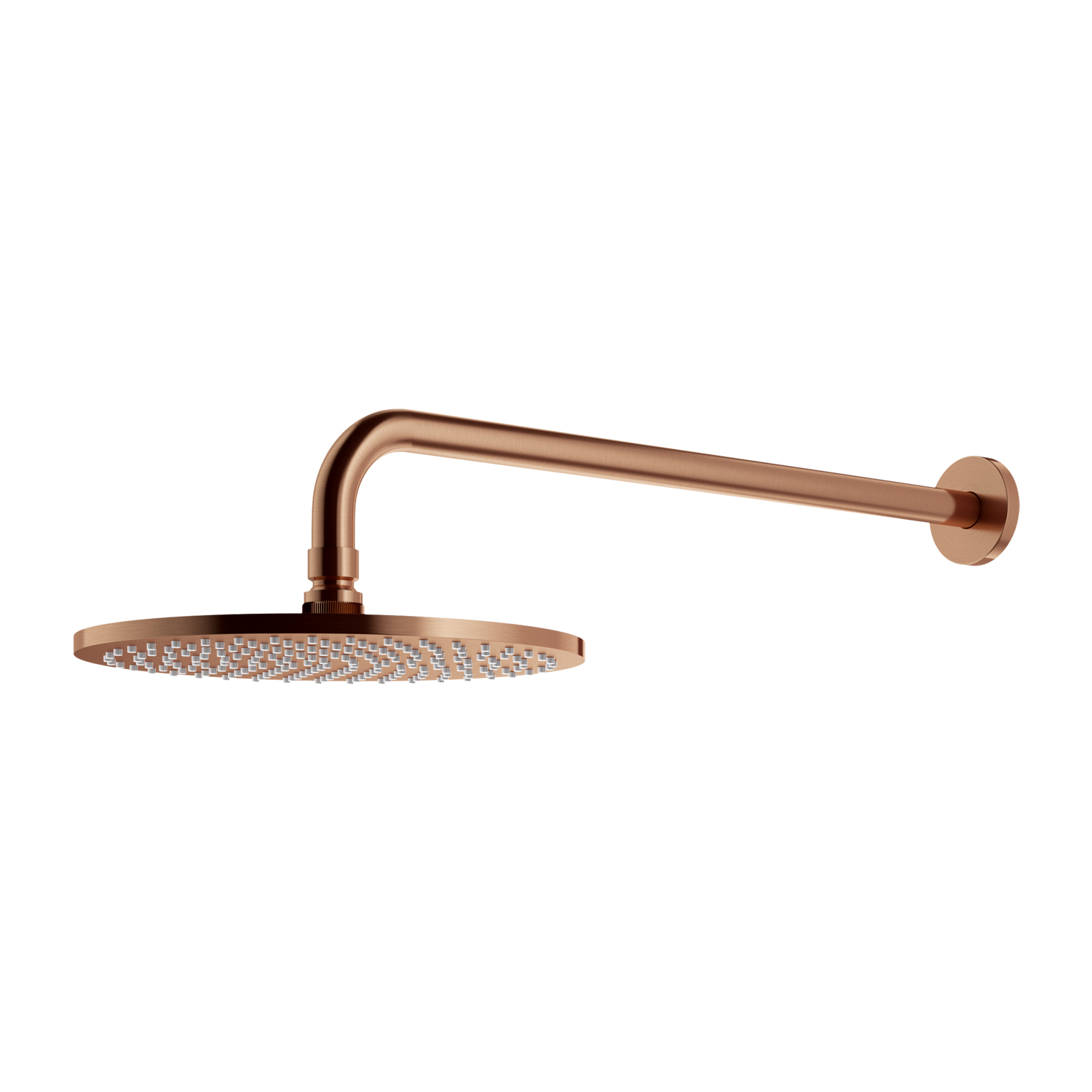 Omnires SlimLine brazo de ducha con efecto lluvia 25.4x25.4 cm circular cobre WGSET1CPB