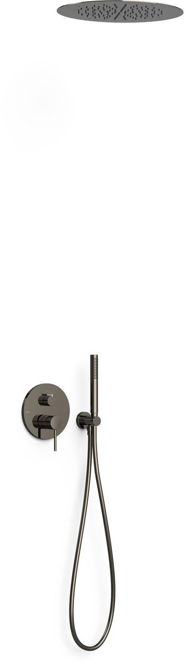 Tres Study Exclusive conjunto de ducha empotrado con rociador con efecto lluvia negro 26228005KM
