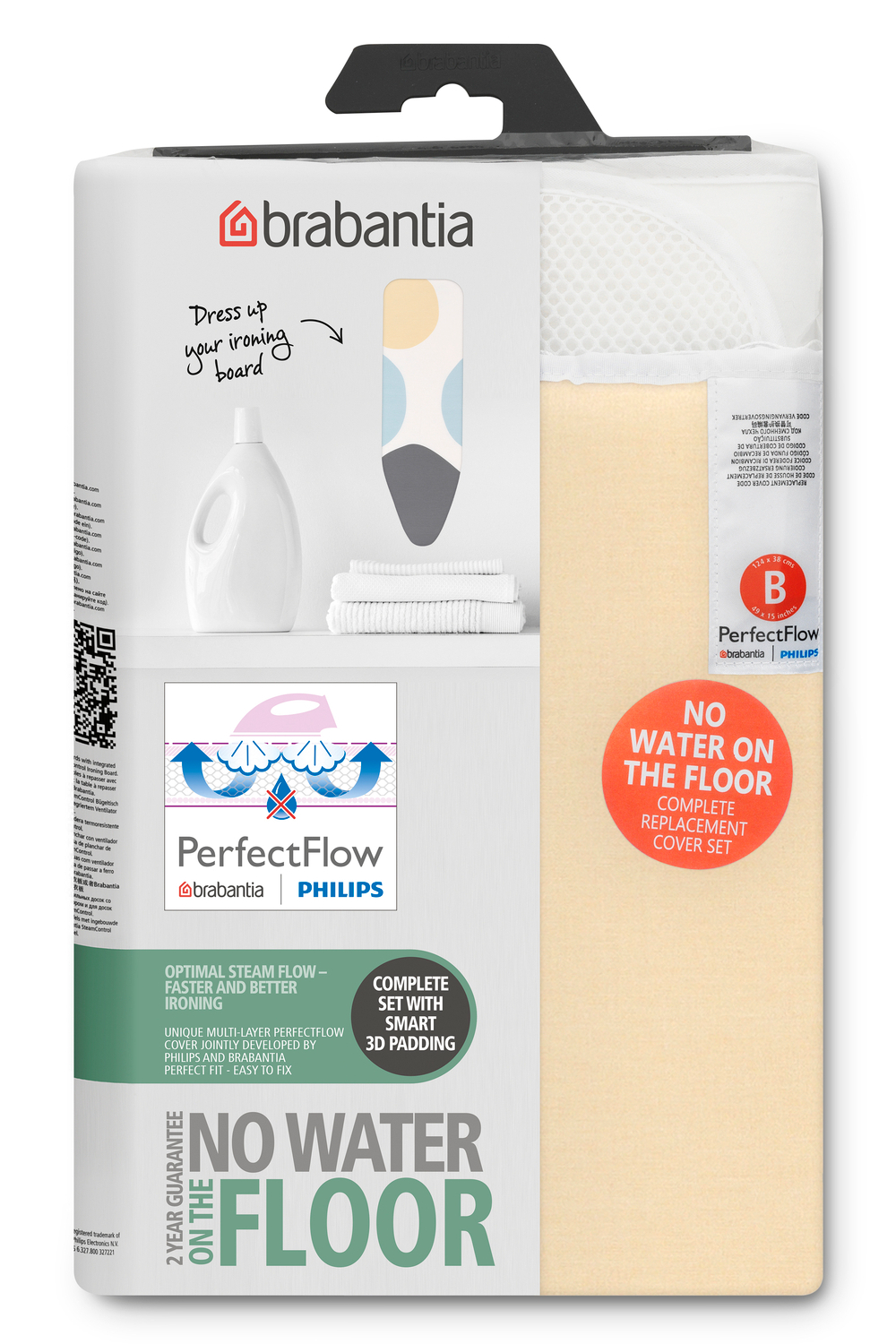 Brabantia PerfectFlow funda para tabla de planchar 124x38 cm 131561