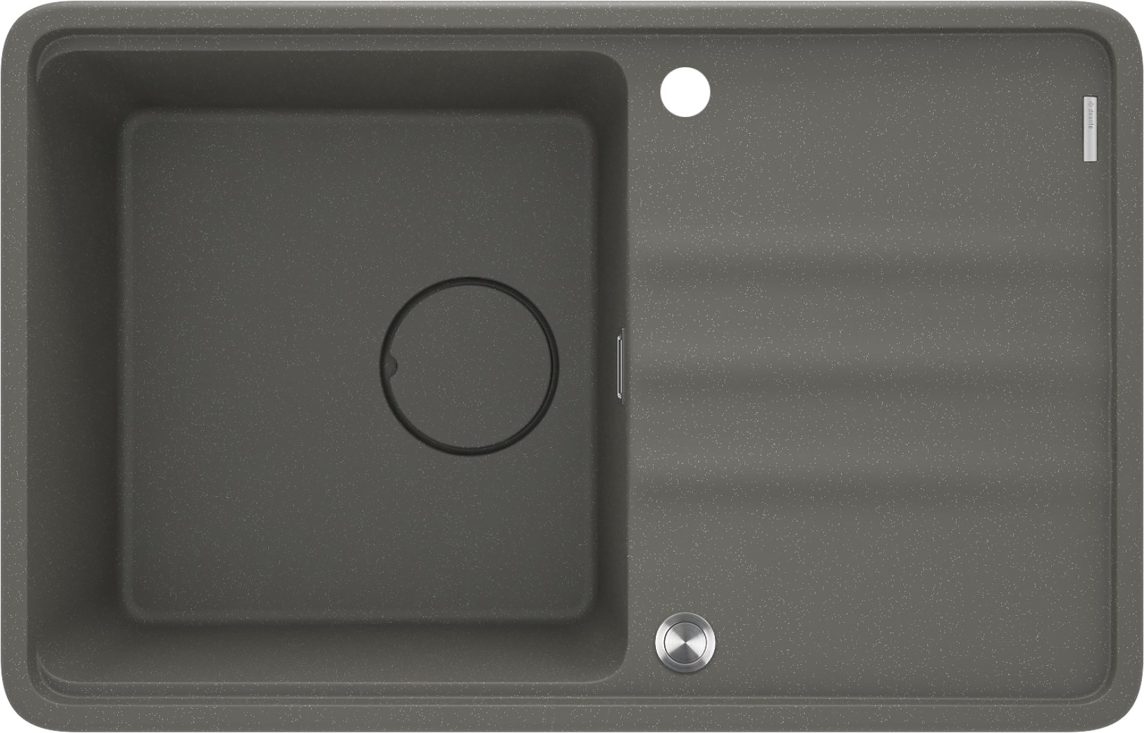 Deante Momi fregadero de granito 78x50 cm antracita ZKM_T113