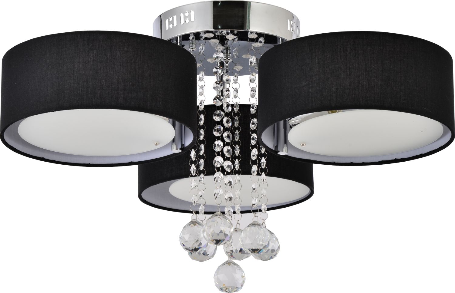 Light Prestige Gambela lámpara de techo 3x40 W negro-cromo LP-991/3CBK