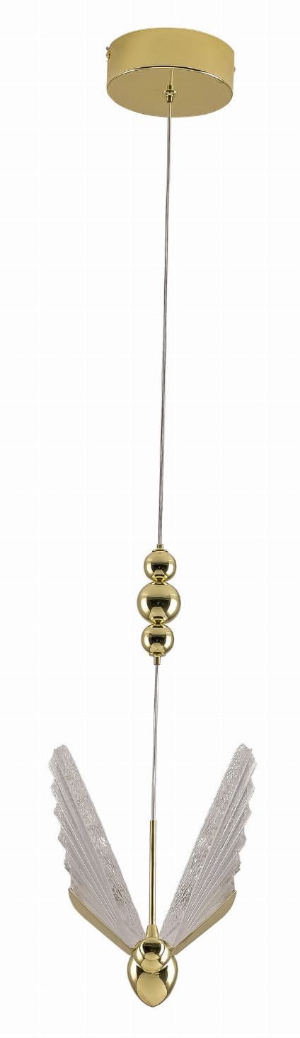 Light Prestige Mariposa lámpara colgante 1x8 W transparente-oro LP-1715/1P