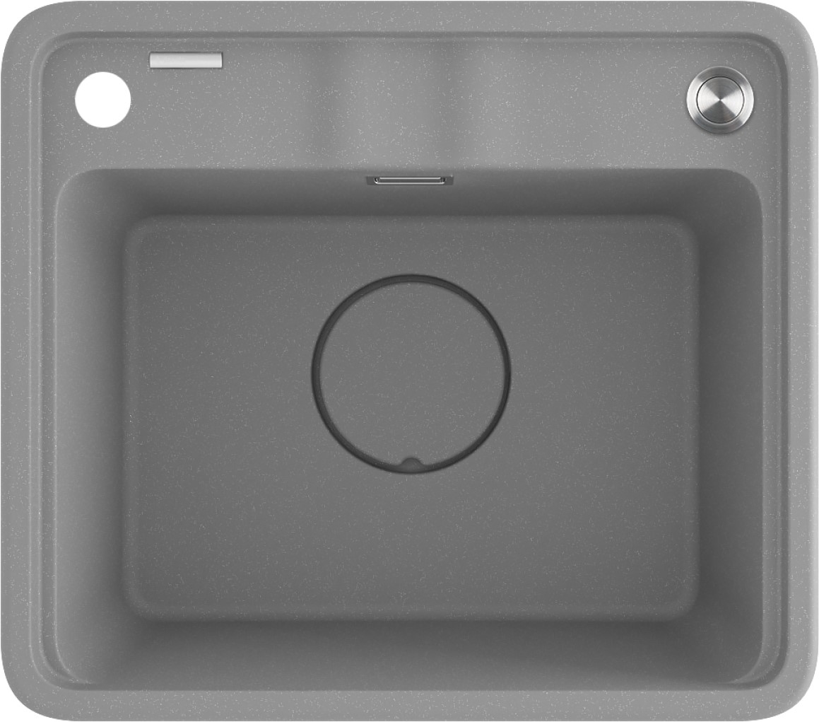 Deante Momi fregadero de granito 50x44 cm gris/grafito/ónix ZKM_S103