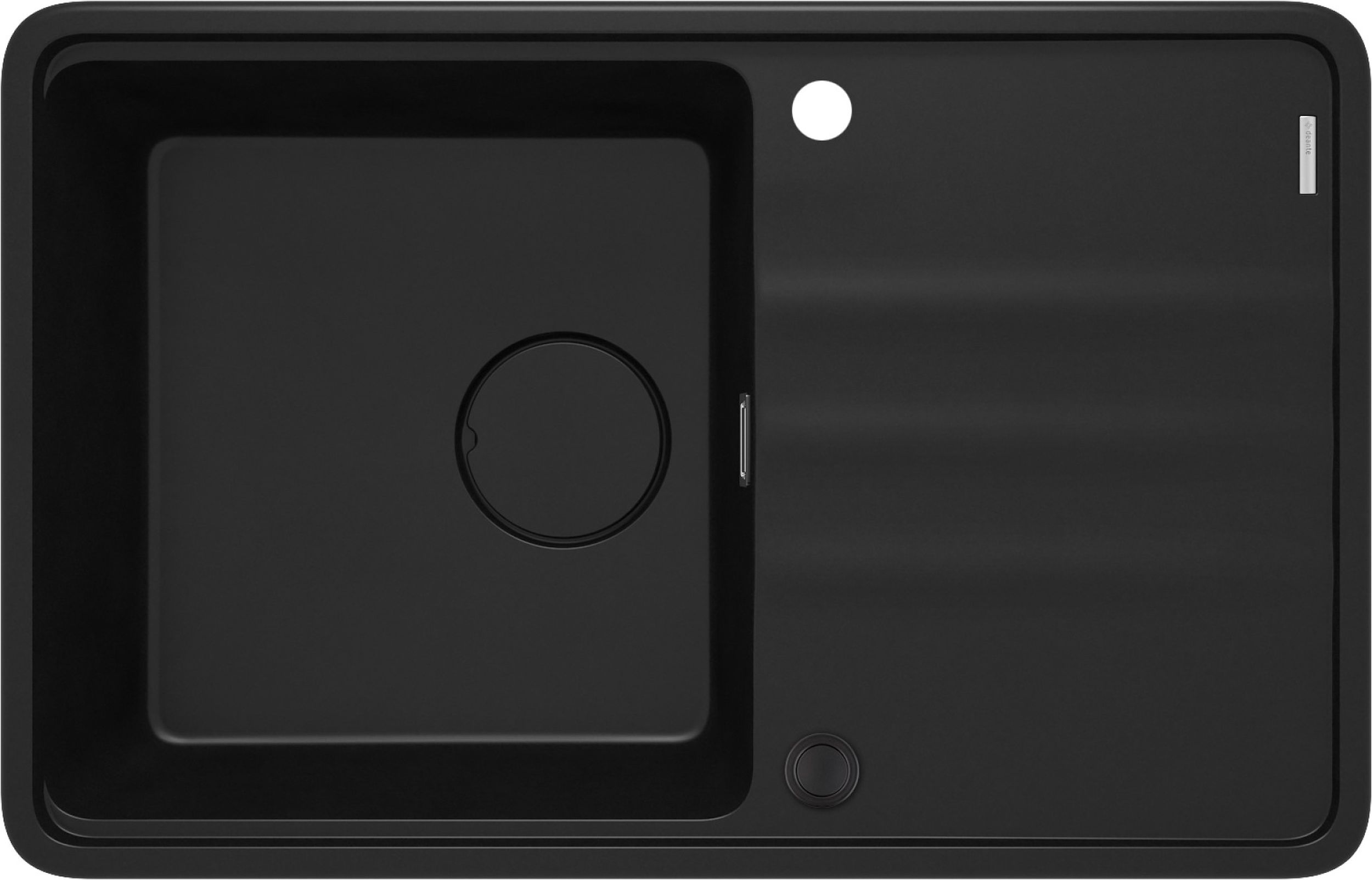 Deante Momi fregadero de granito 78x50 cm negro ZKM_N113