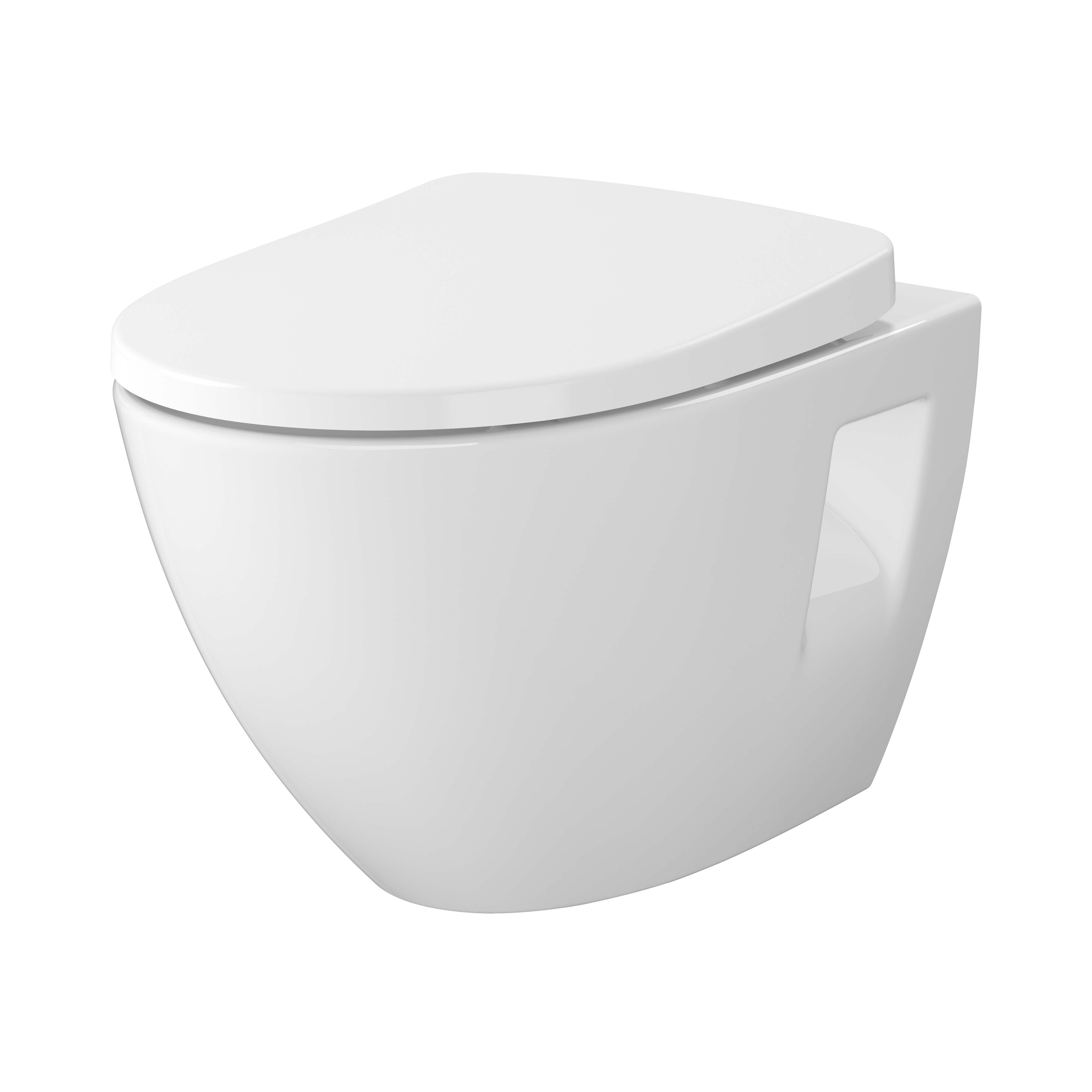 Cersanit Moduo conjunto taza de inodoro + tapa suspendido sin reborde blanco S701-725