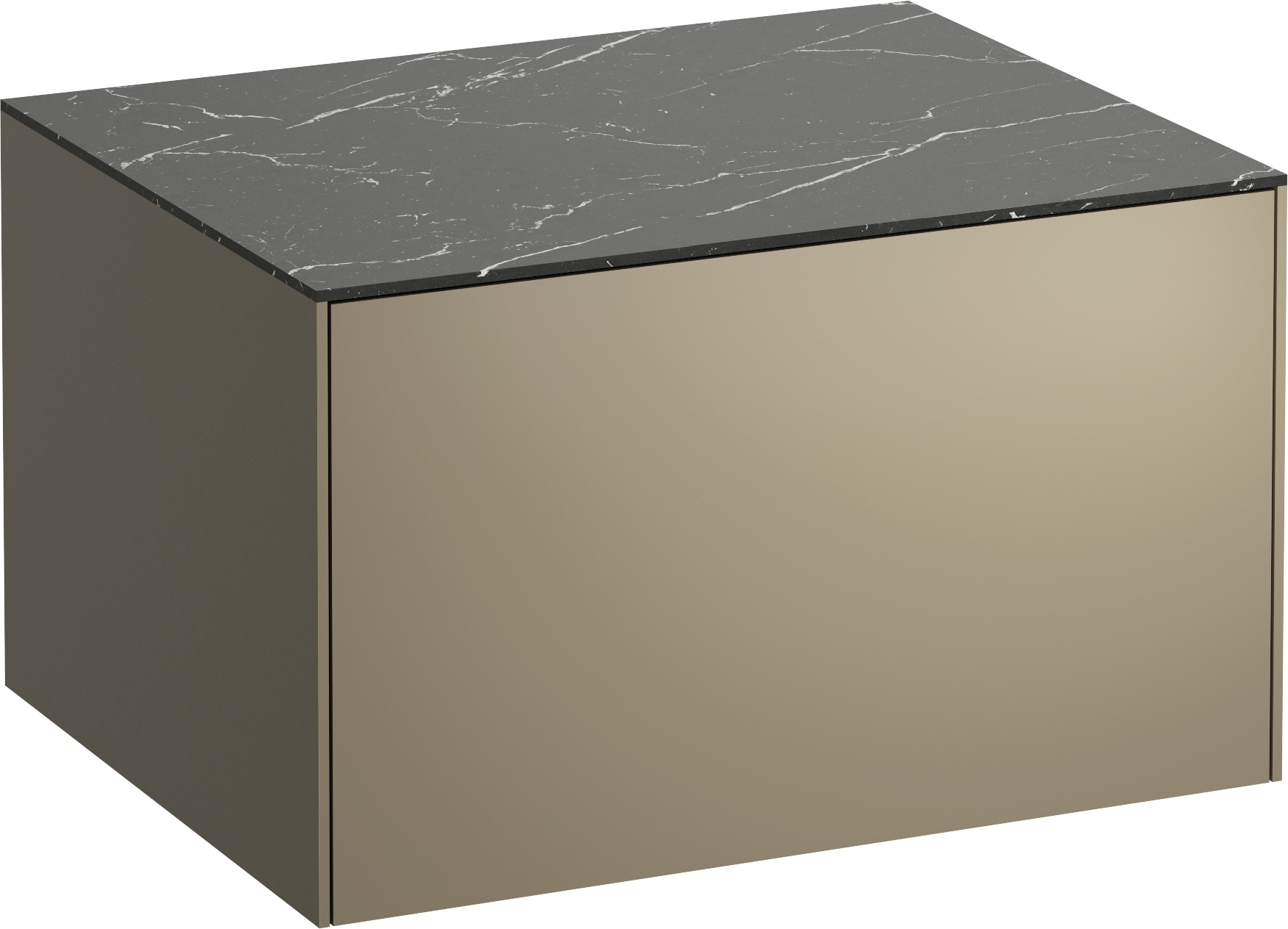 Laufen Sonar armario con encimera 57.7x45.5x34 cm suspendido, para lavabo negro H4054000341421