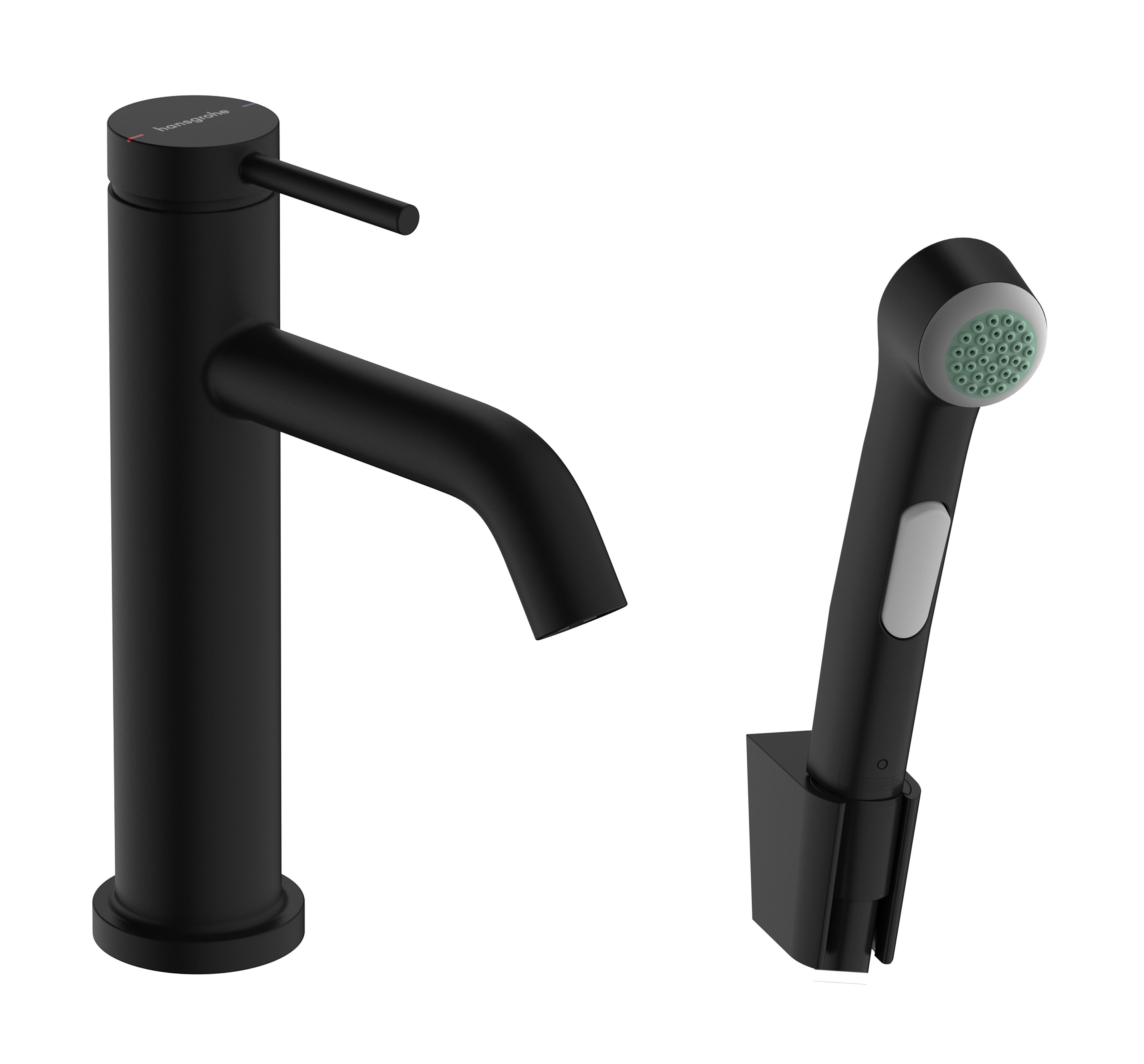 Hansgrohe Tecturis S grifo de lavabo con rociador tipo bidé de pie negro 73211670