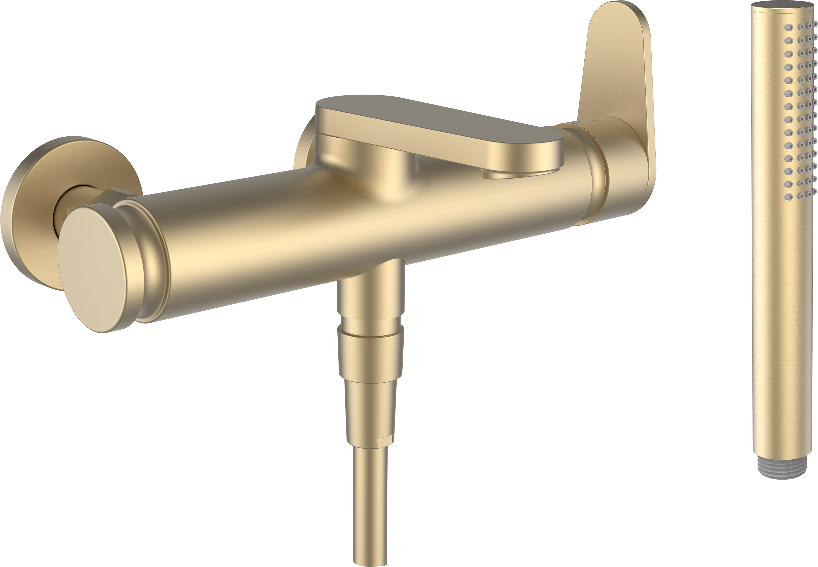 Laufen The New Classic grifo de bañera y ducha a pared oro HF900560462000