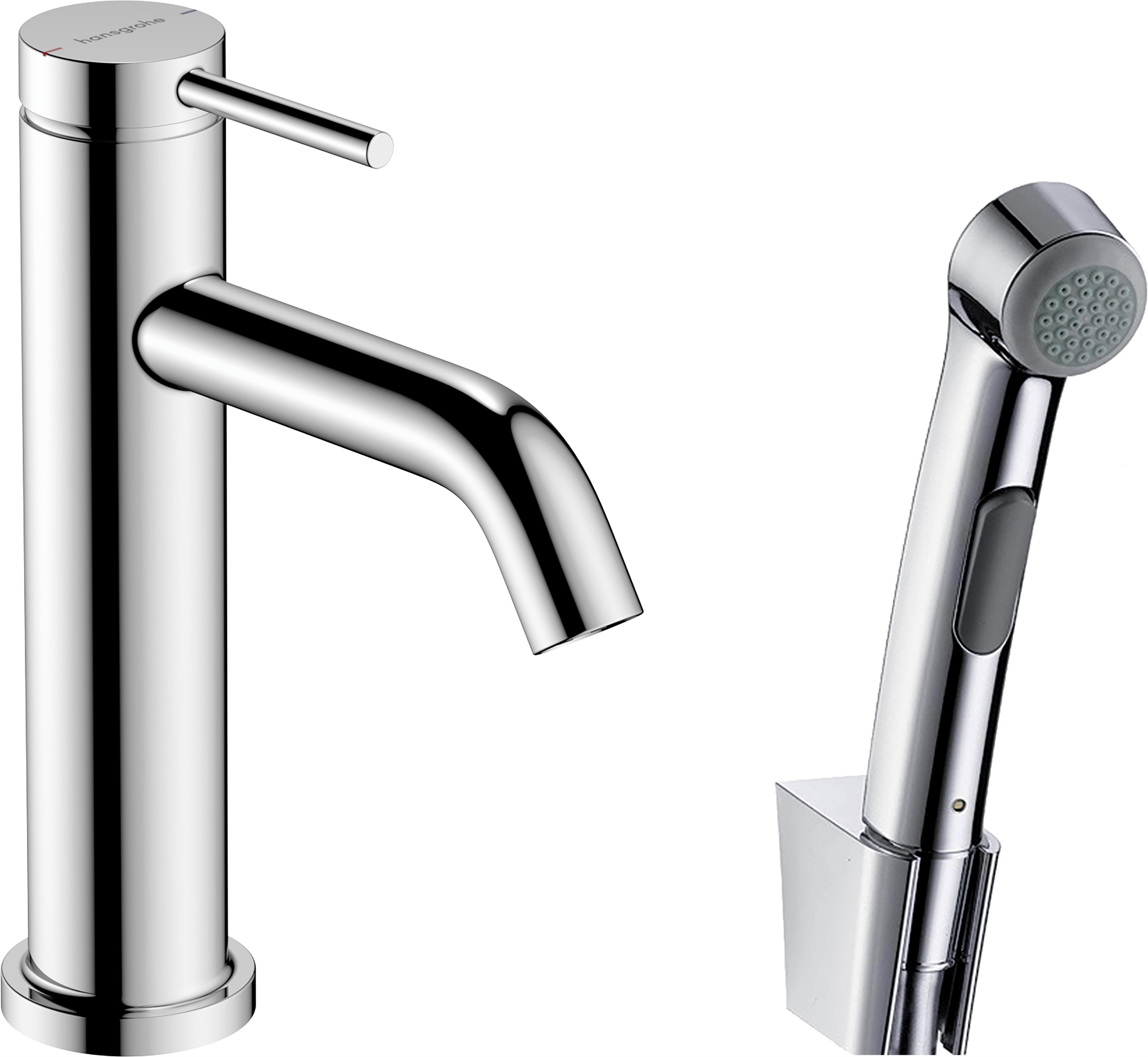 Hansgrohe Tecturis S grifo de lavabo con rociador tipo bidé de pie cromo 73211000
