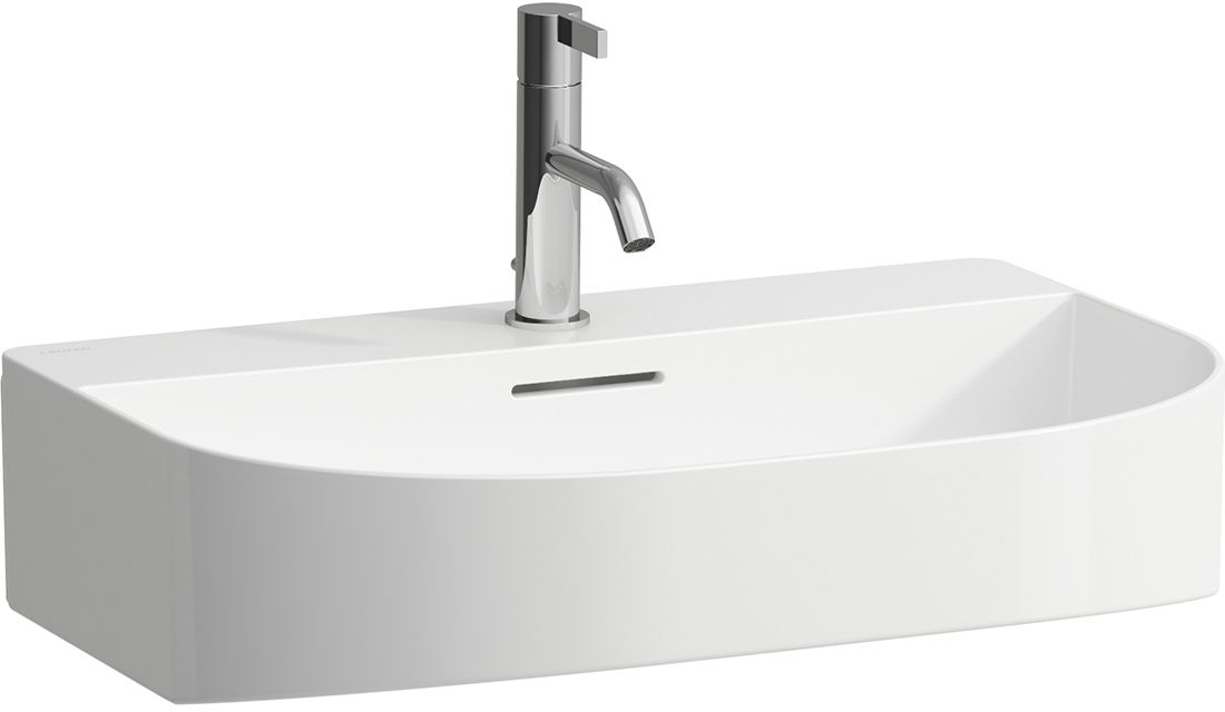 Laufen Sonar lavabo 60x42 cm semicircular clásico blanco brillante H8103424001091