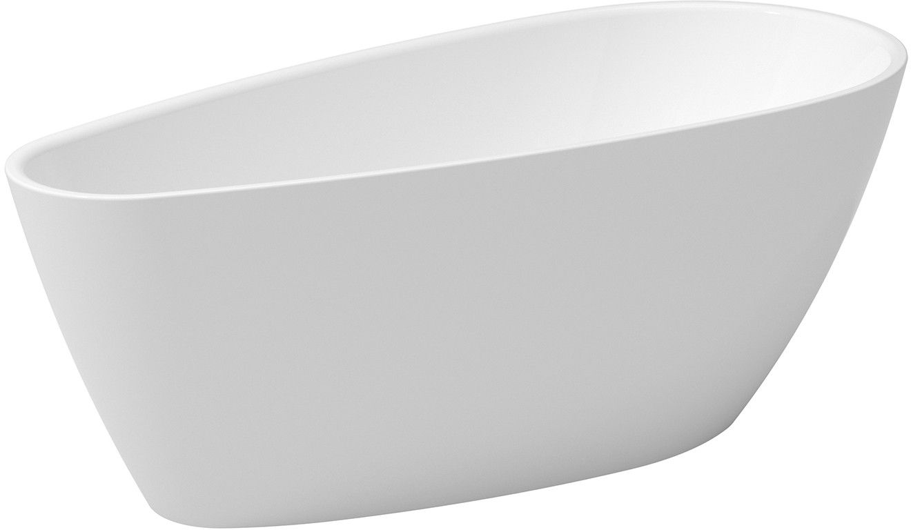 Besco Goya bañera exenta 160x73 cm oval blanco #WAS-160-G