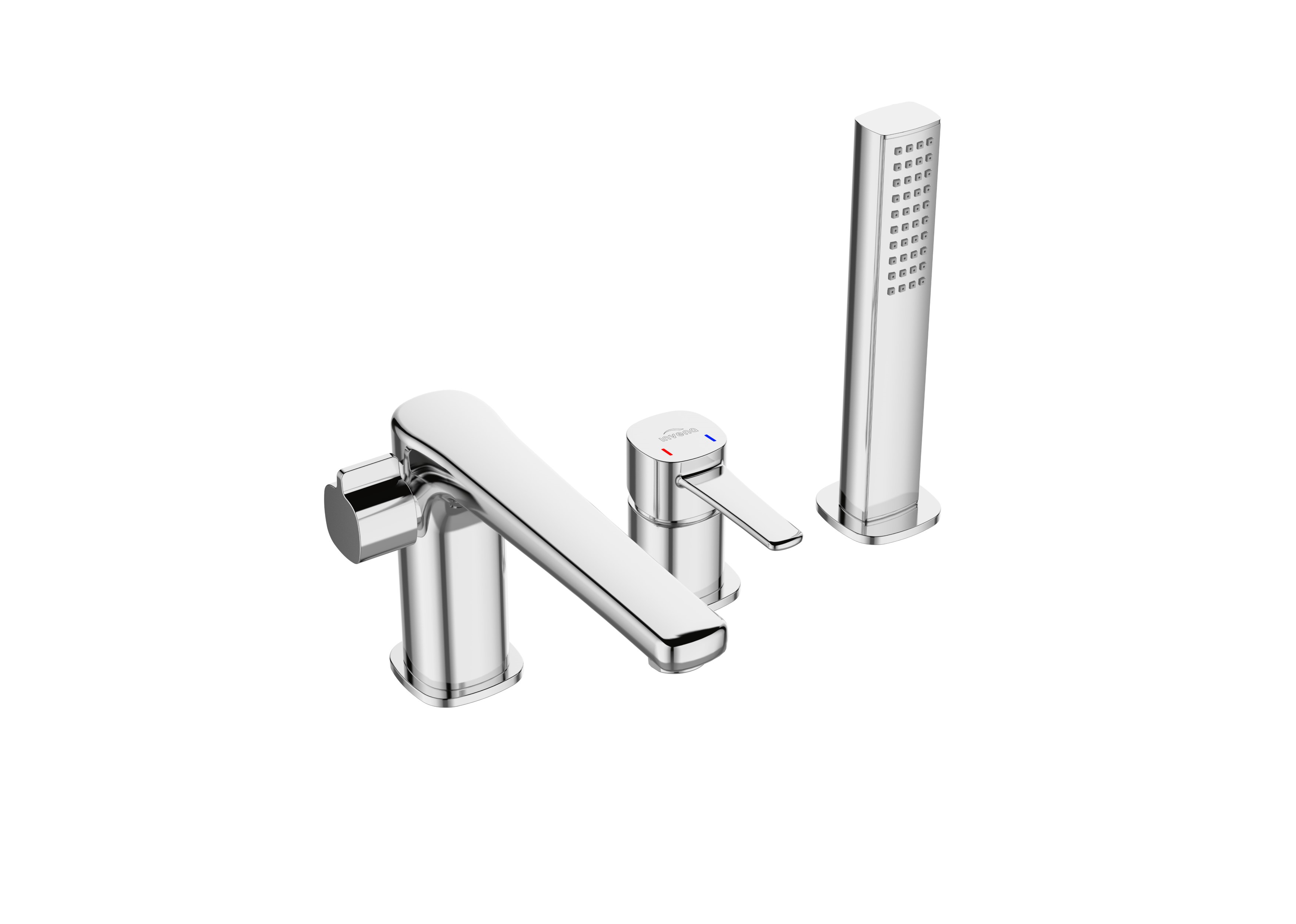 Invena Glamour grifo de bañera y ducha en bañera cromo BW02S01