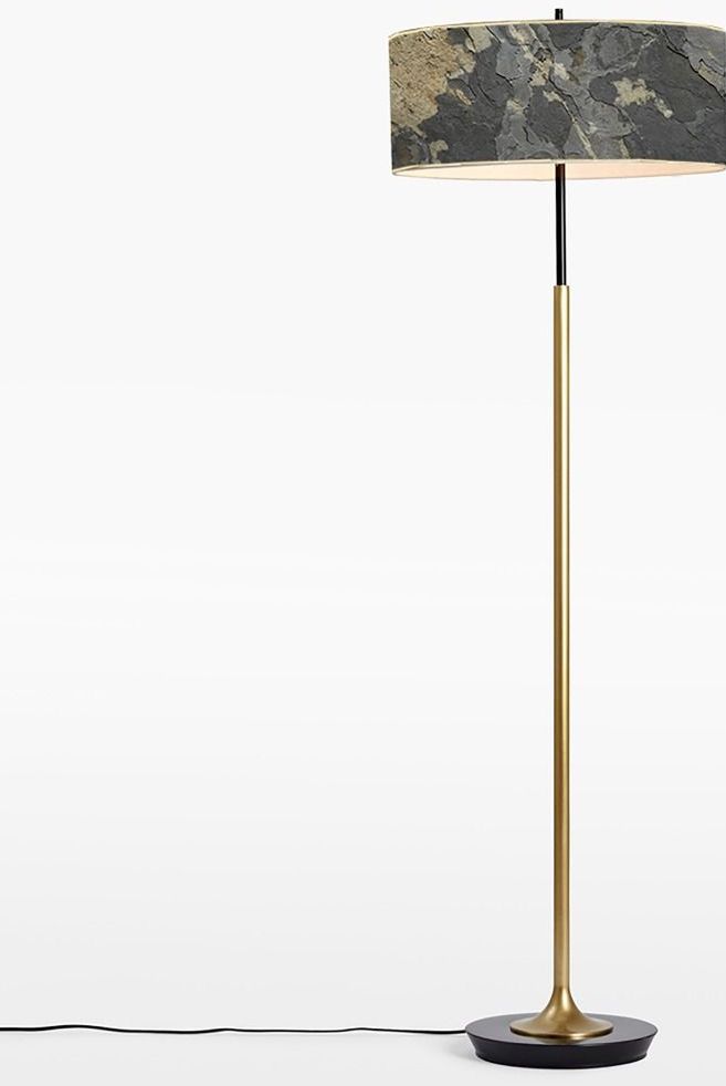 Abigali Marble Stone lámpara de pie 1x30 W oro-gris MFLR-6629-601B