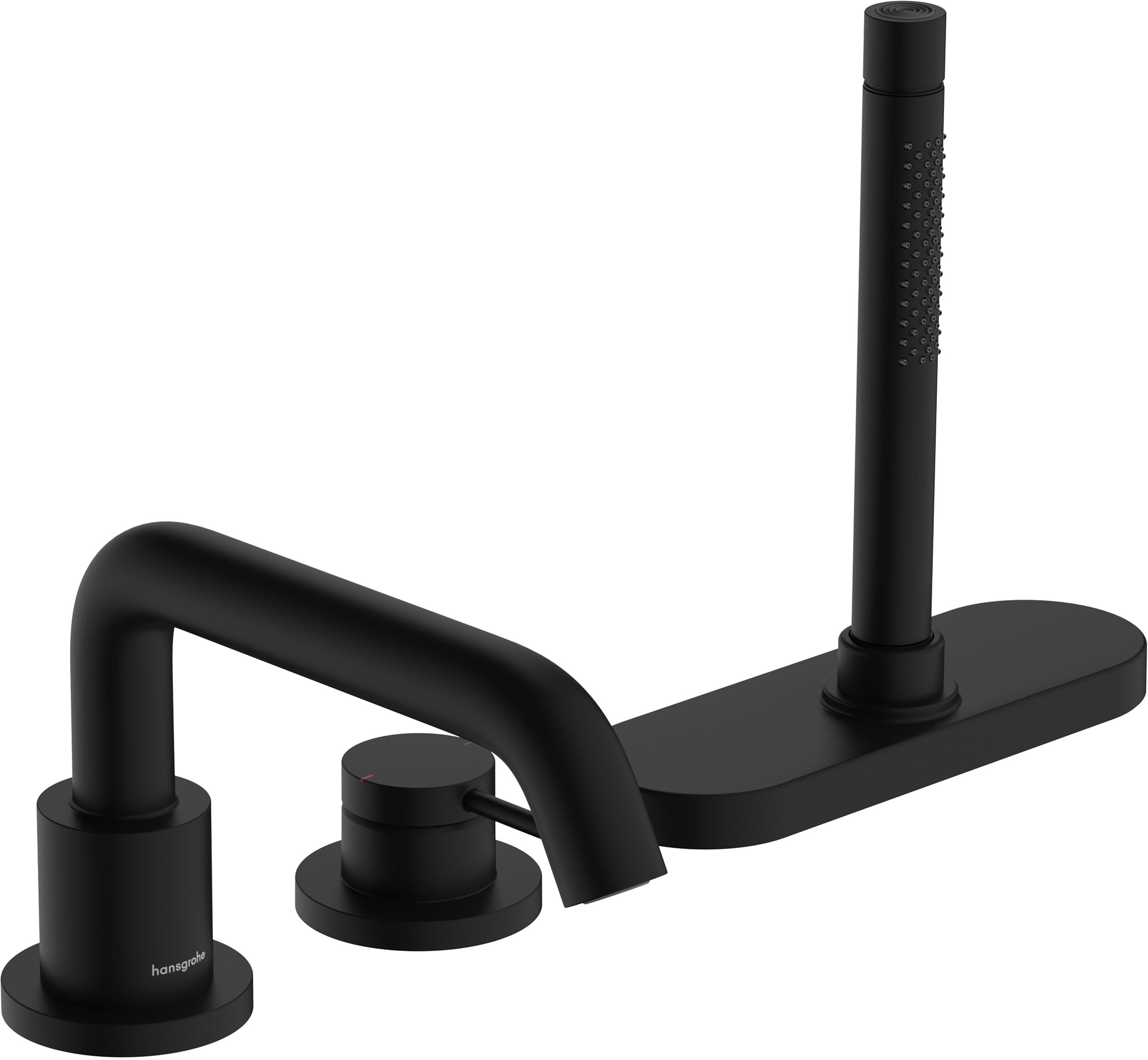 Hansgrohe Tecturis S grifo de bañera y ducha en bañera negro 73447670