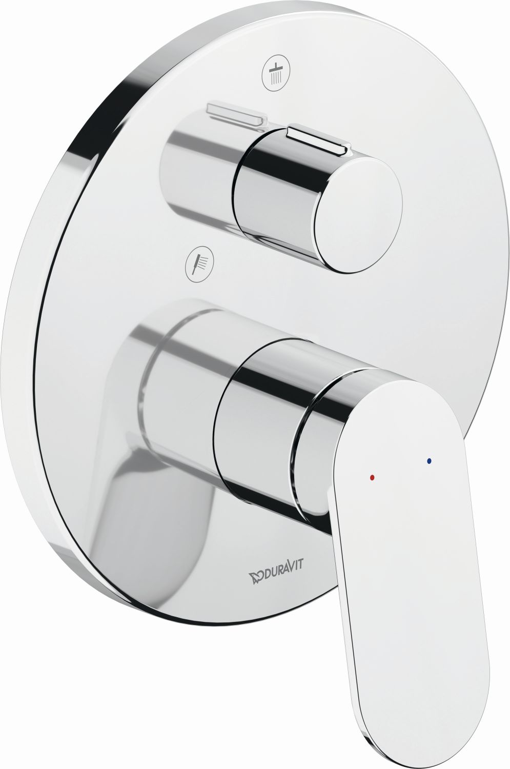 Duravit Wave grifo de bañera y ducha empotrado cromo WA4210012010