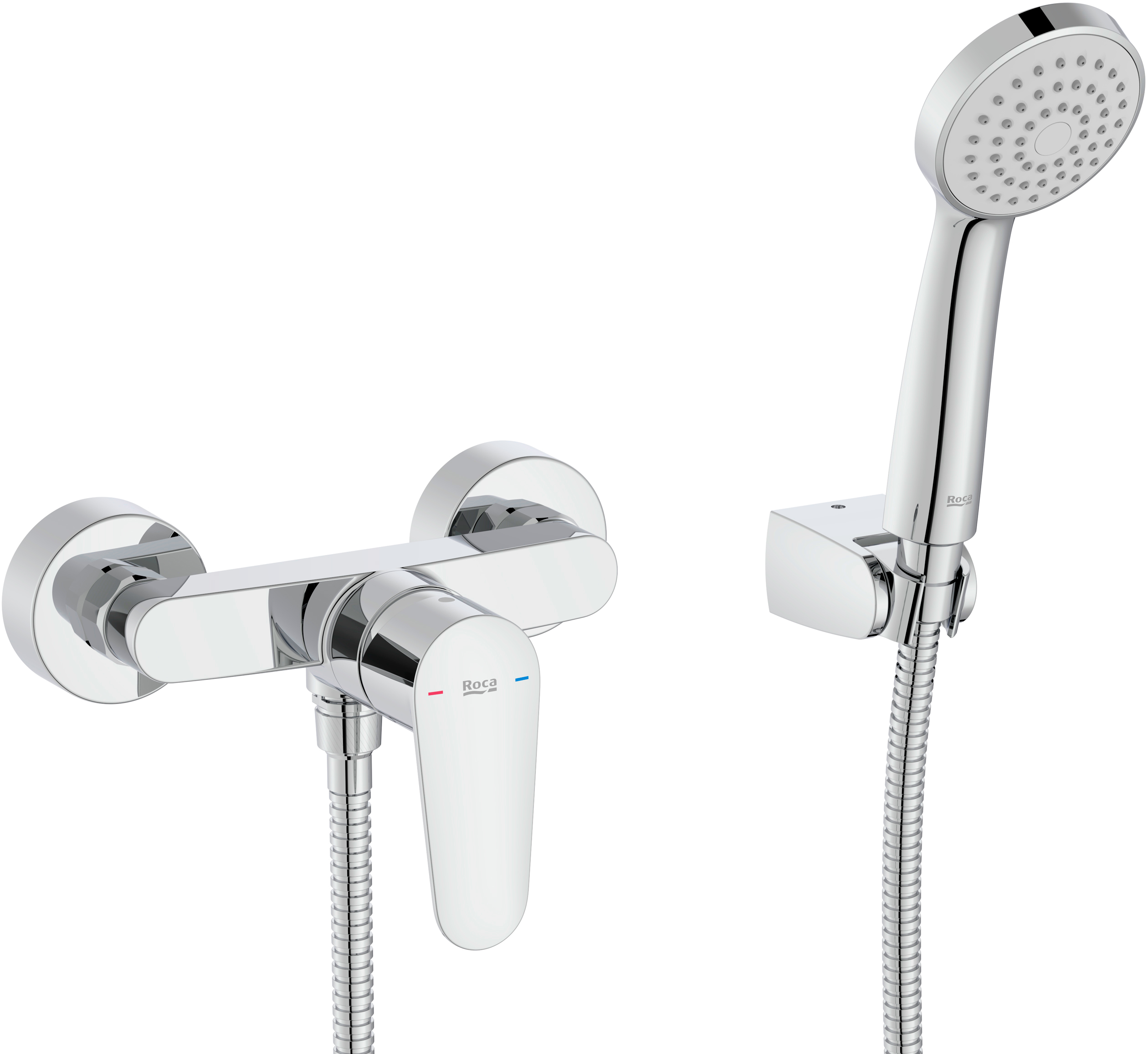 Roca Victoria Plus grifo para ducha a pared cromo A5A204FC00