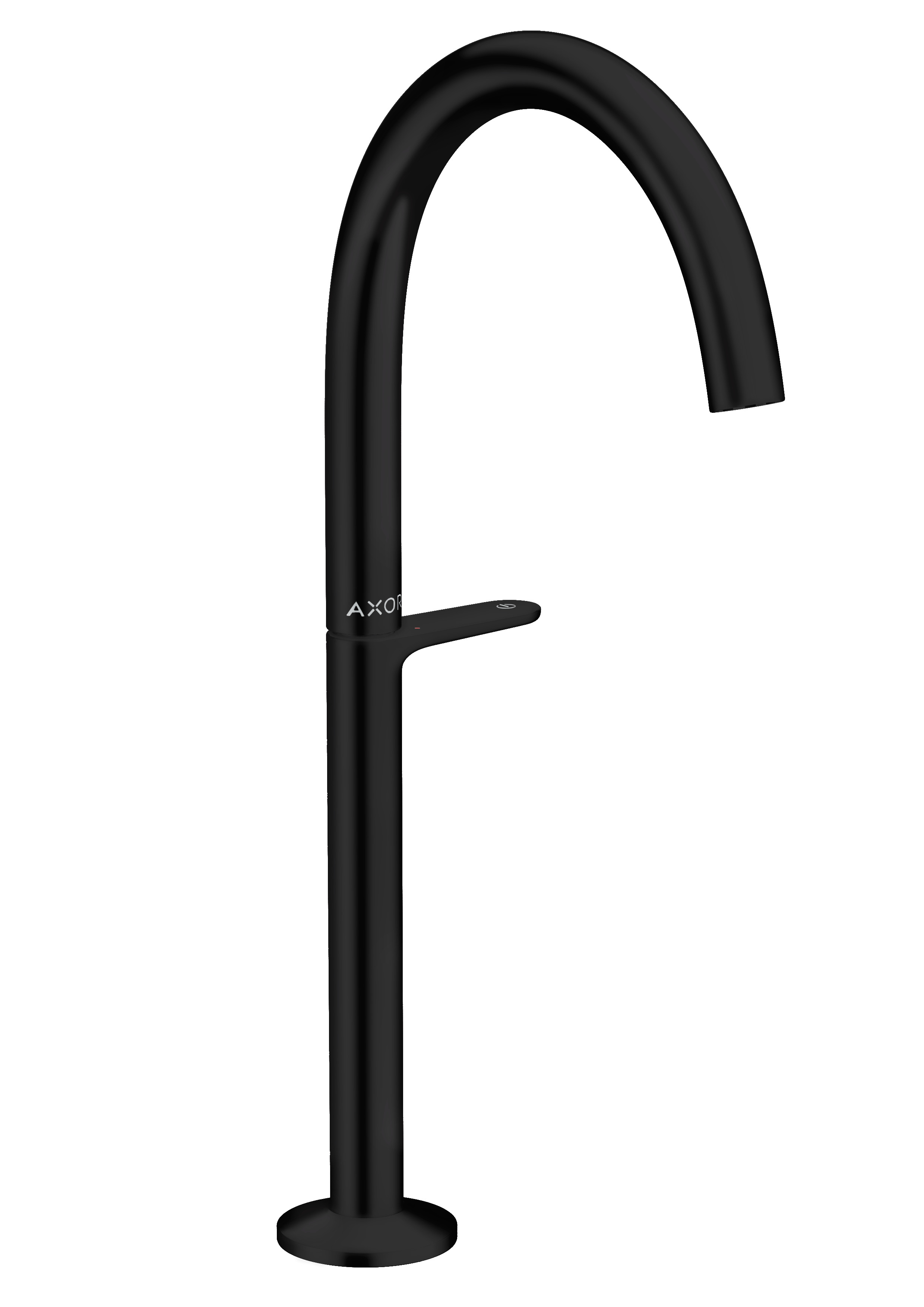 Axor One grifo para lavabo de pie negro 48030670