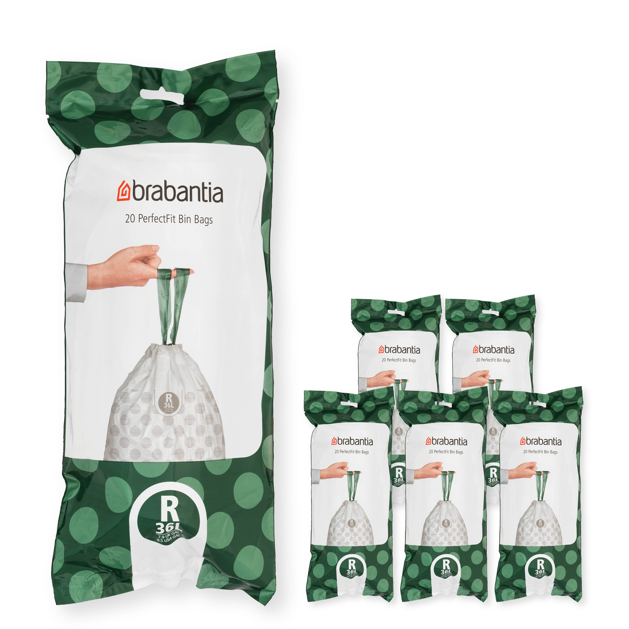 Brabantia PerfectFit bolsas de basura 138584