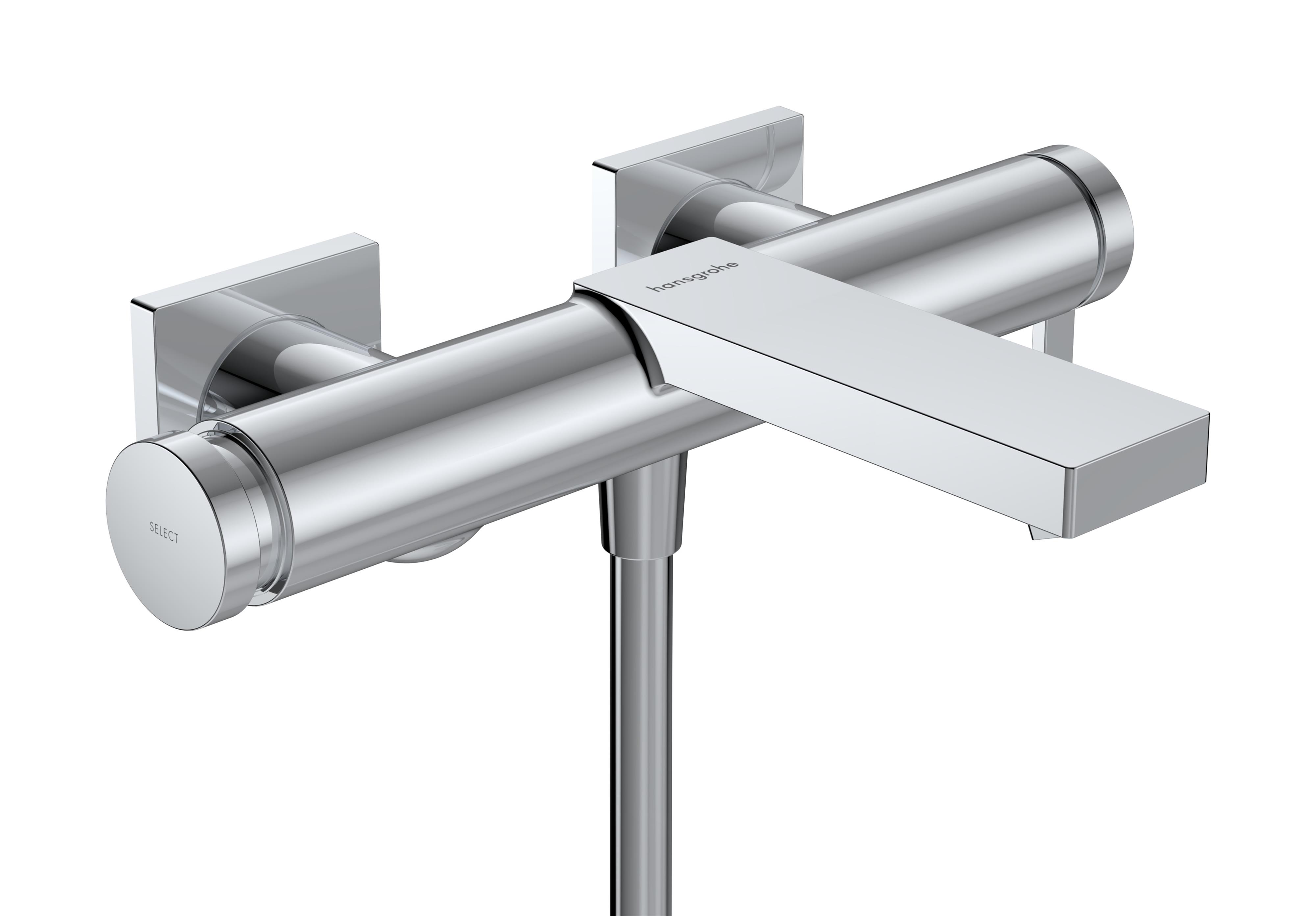 Hansgrohe Tecturis E grifo de bañera y ducha a pared cromo 73420000