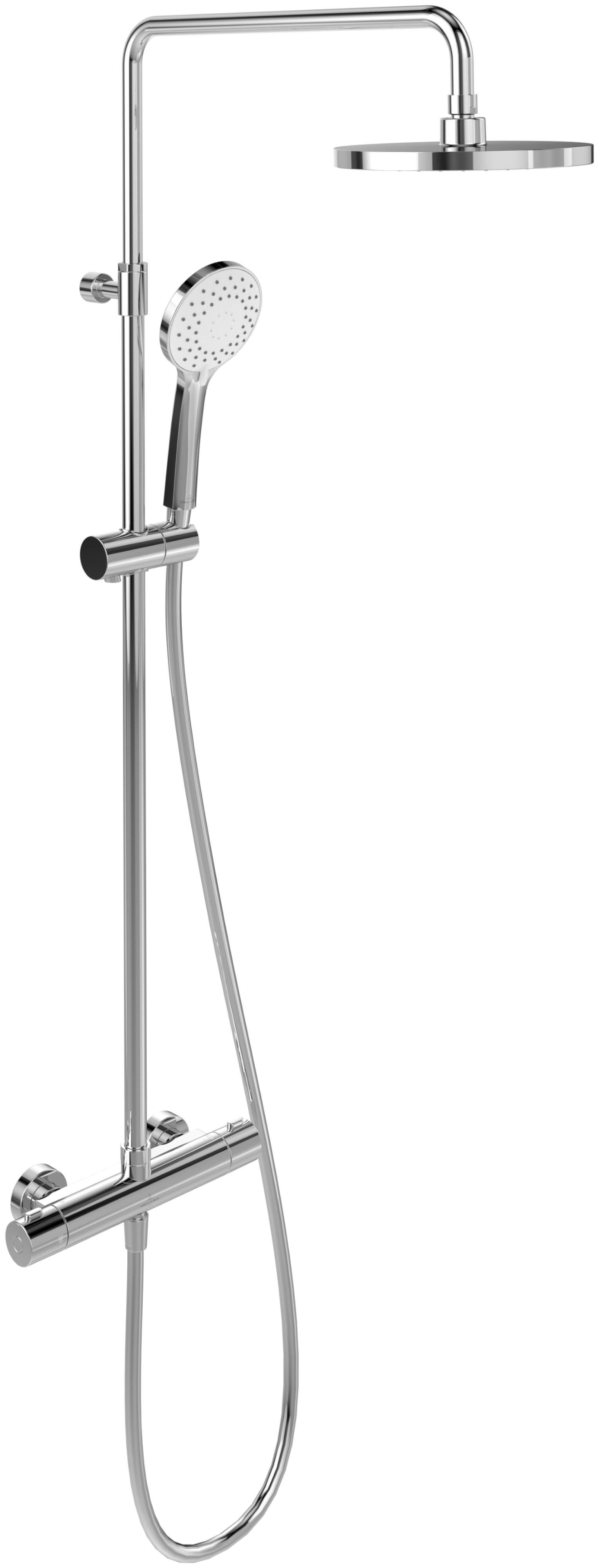 Villeroy & Boch Universal Showers conjunto de ducha a pared con termostato con rociador con efecto lluvia cromo TVS10900200061