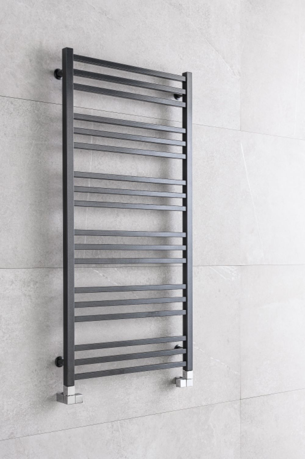 P.M.H. Avento radiador de baño decorativo 163x50 cm negro AV5B