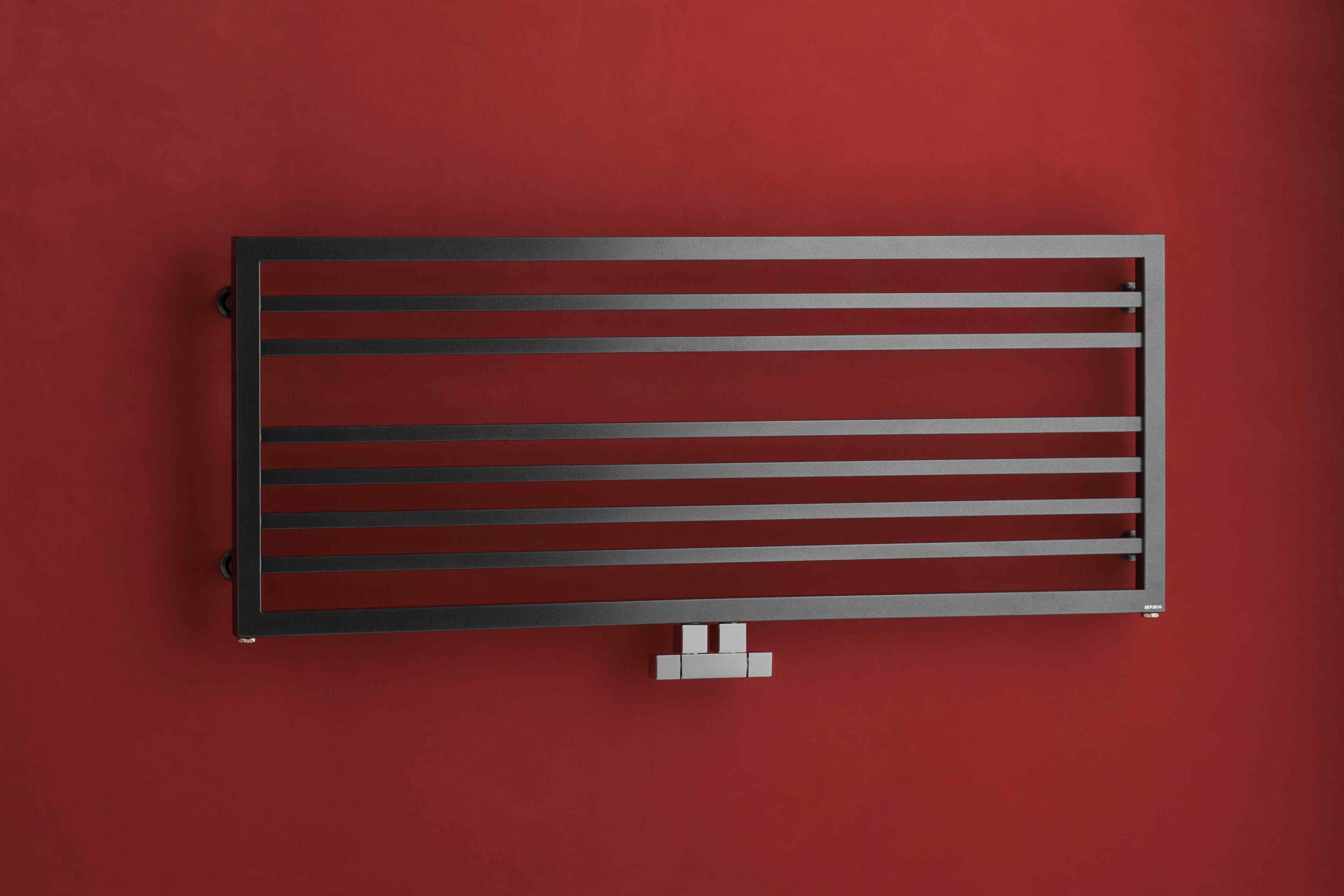 P.M.H. Avento Frame radiador de baño decorativo 48x90.5 cm negro AVFLB
