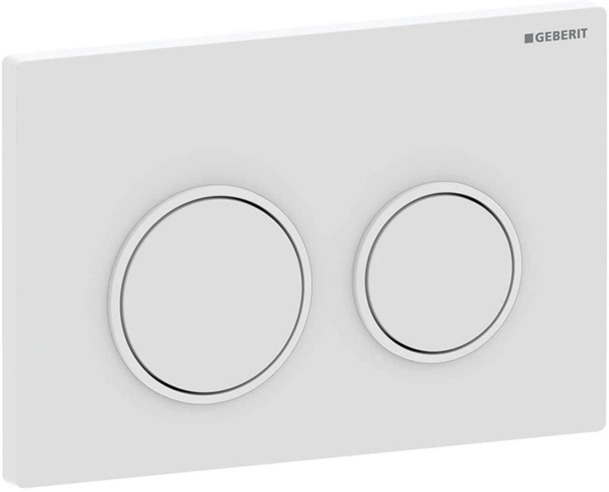 Geberit Omega20 botón de descarga para WC blanco 115.085.11.1