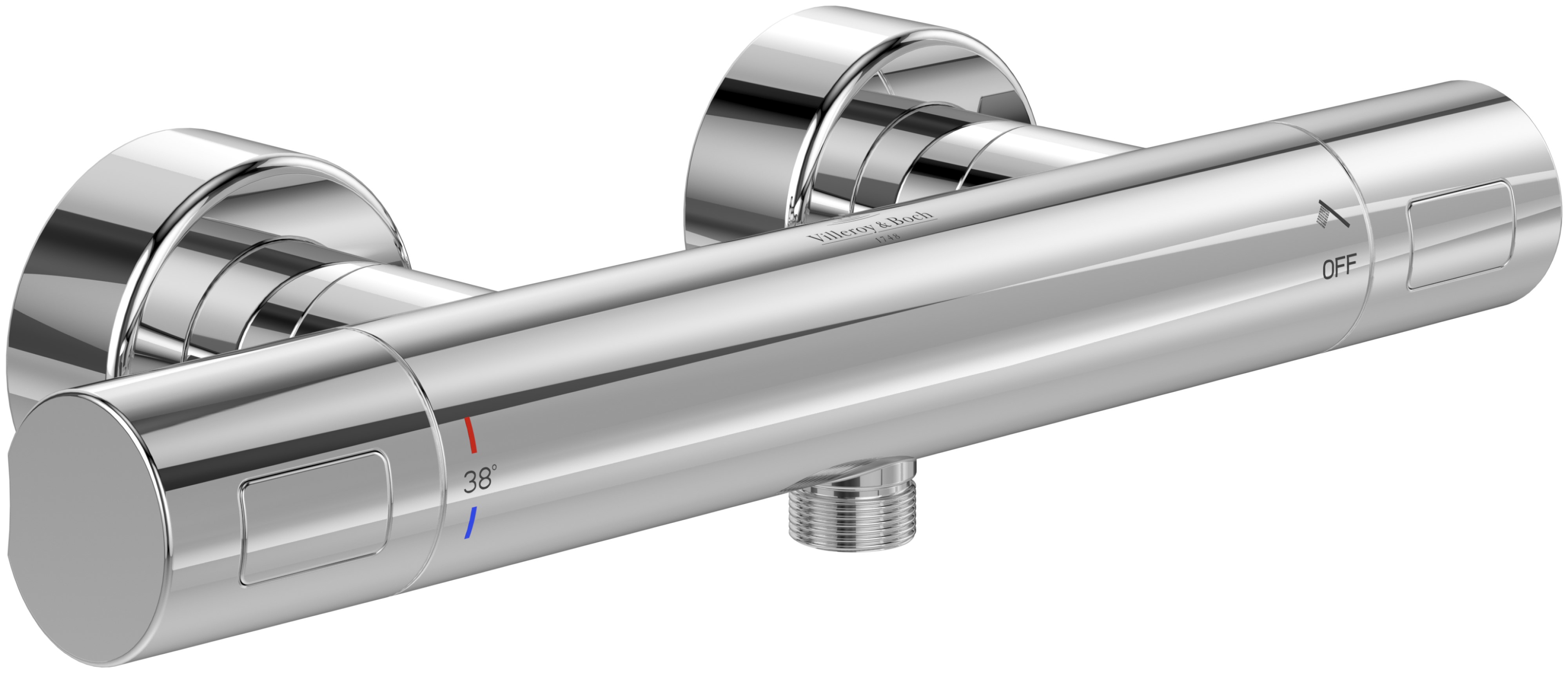 Villeroy & Boch Universal Taps & Fittings grifo para ducha a pared con termostato cromo TVS00001700061