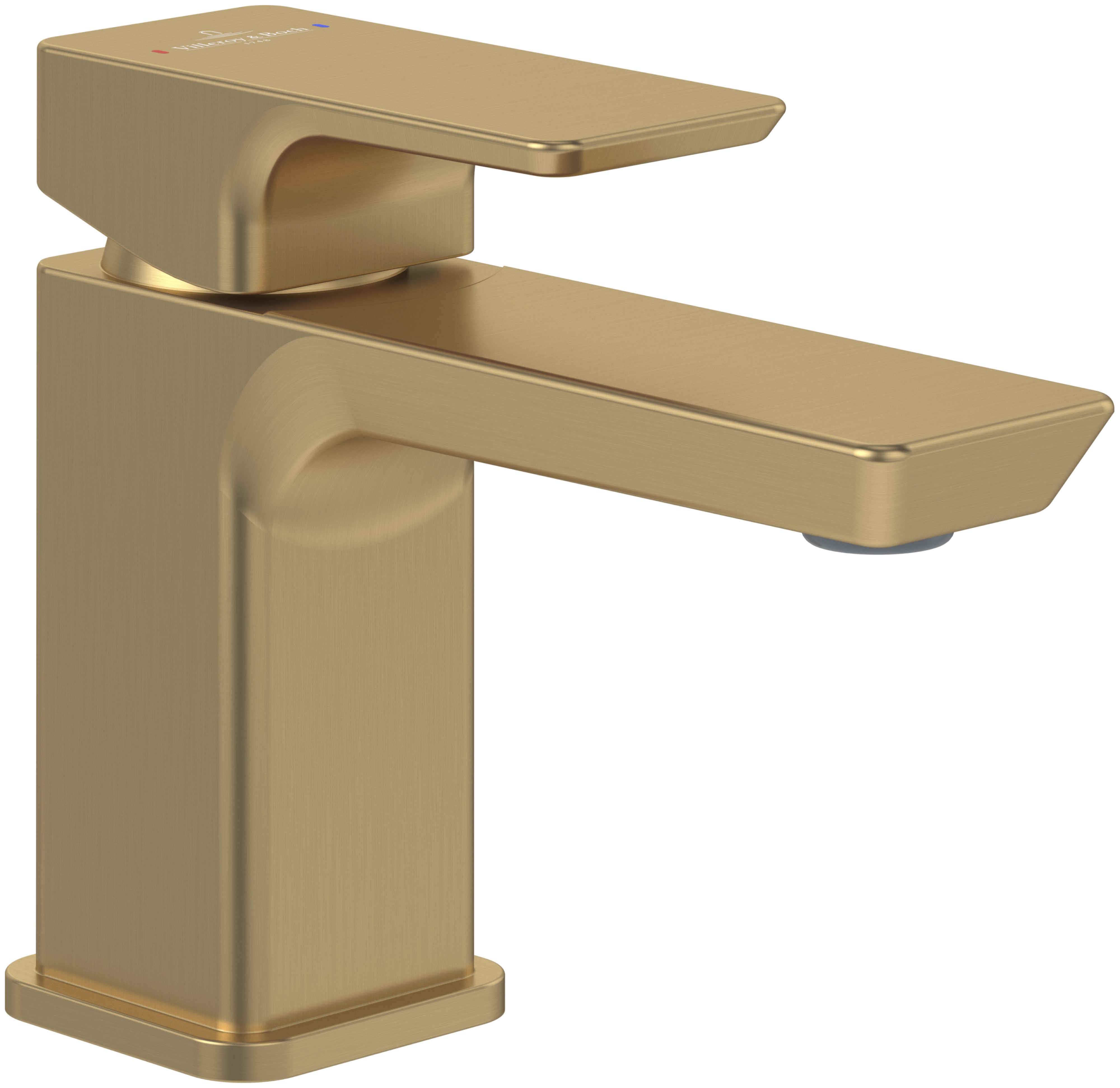 Villeroy & Boch Subway 3.0 grifo para lavabo de pie oro TVW11200100176