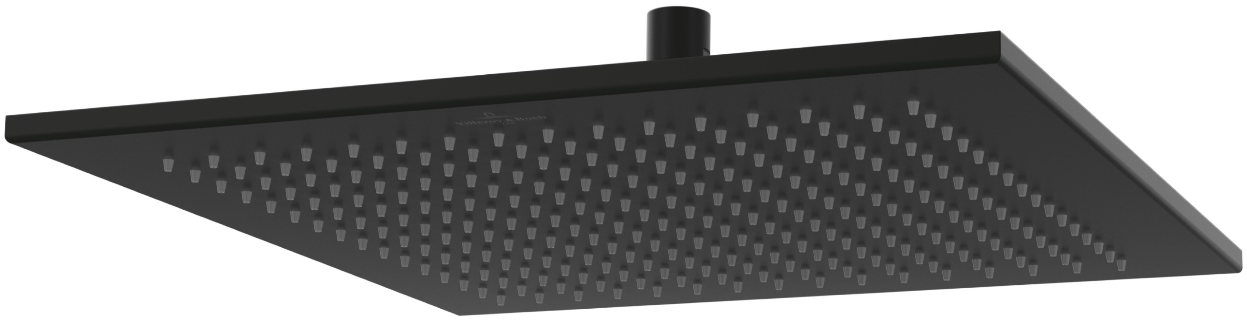 Villeroy & Boch Universal Showers ducha con efecto lluvia 35x35 cm cuadrada negro TVC000006000K5
