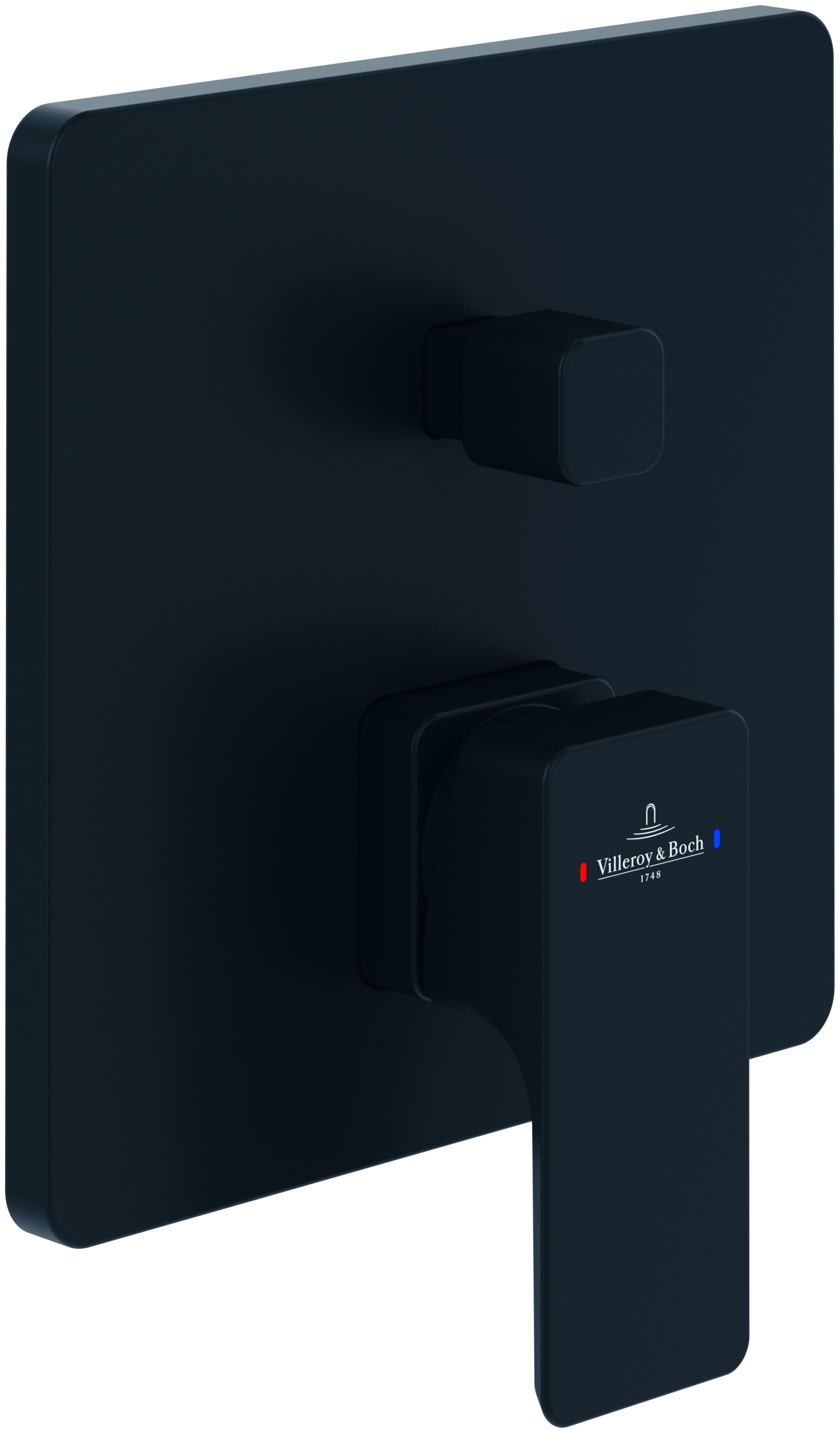 Villeroy & Boch Subway 3.0 grifo de bañera y ducha empotrado negro TVS112003000K5