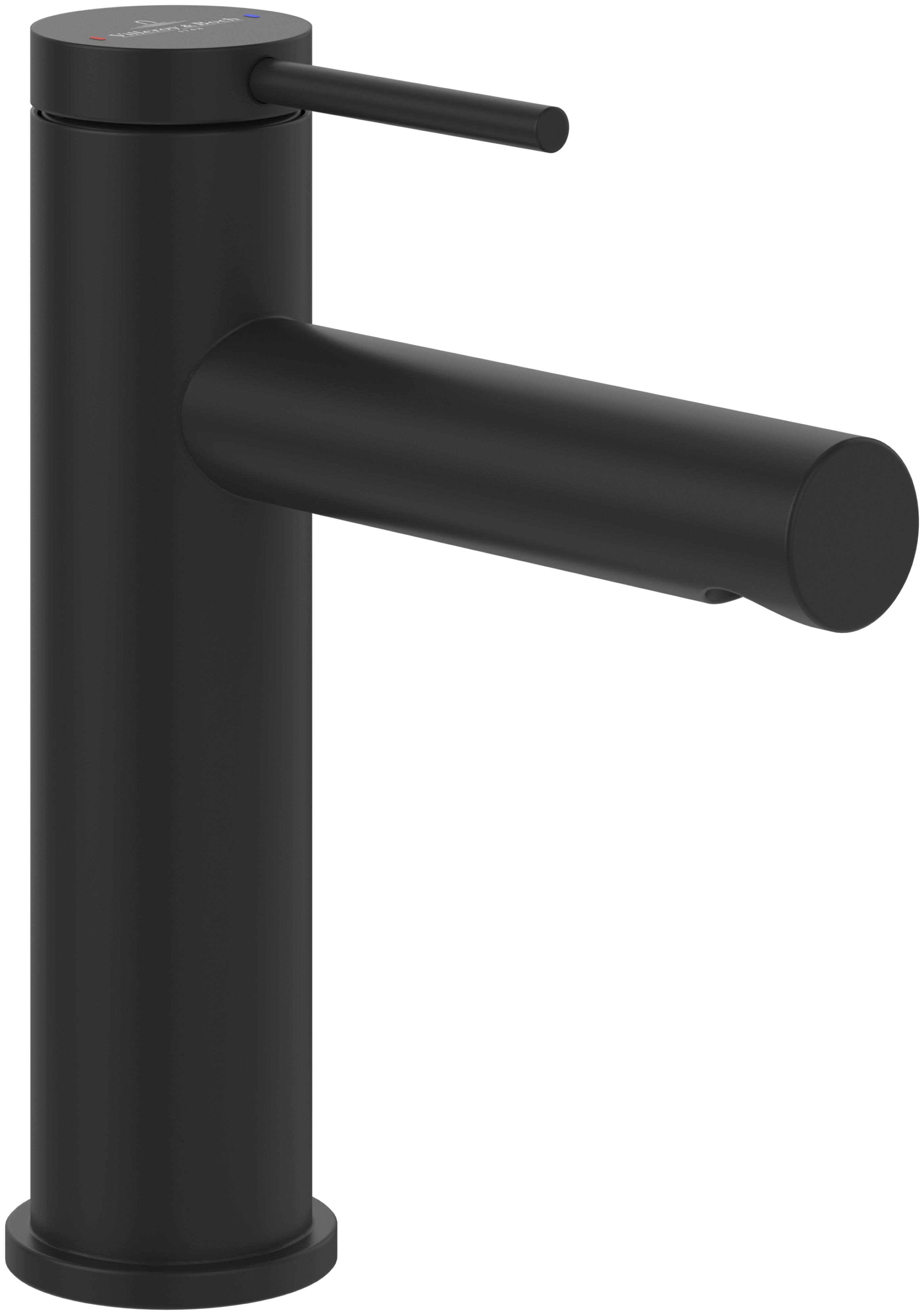 Villeroy & Boch Loop & Friends grifo para lavabo de pie negro TVW106103153K5