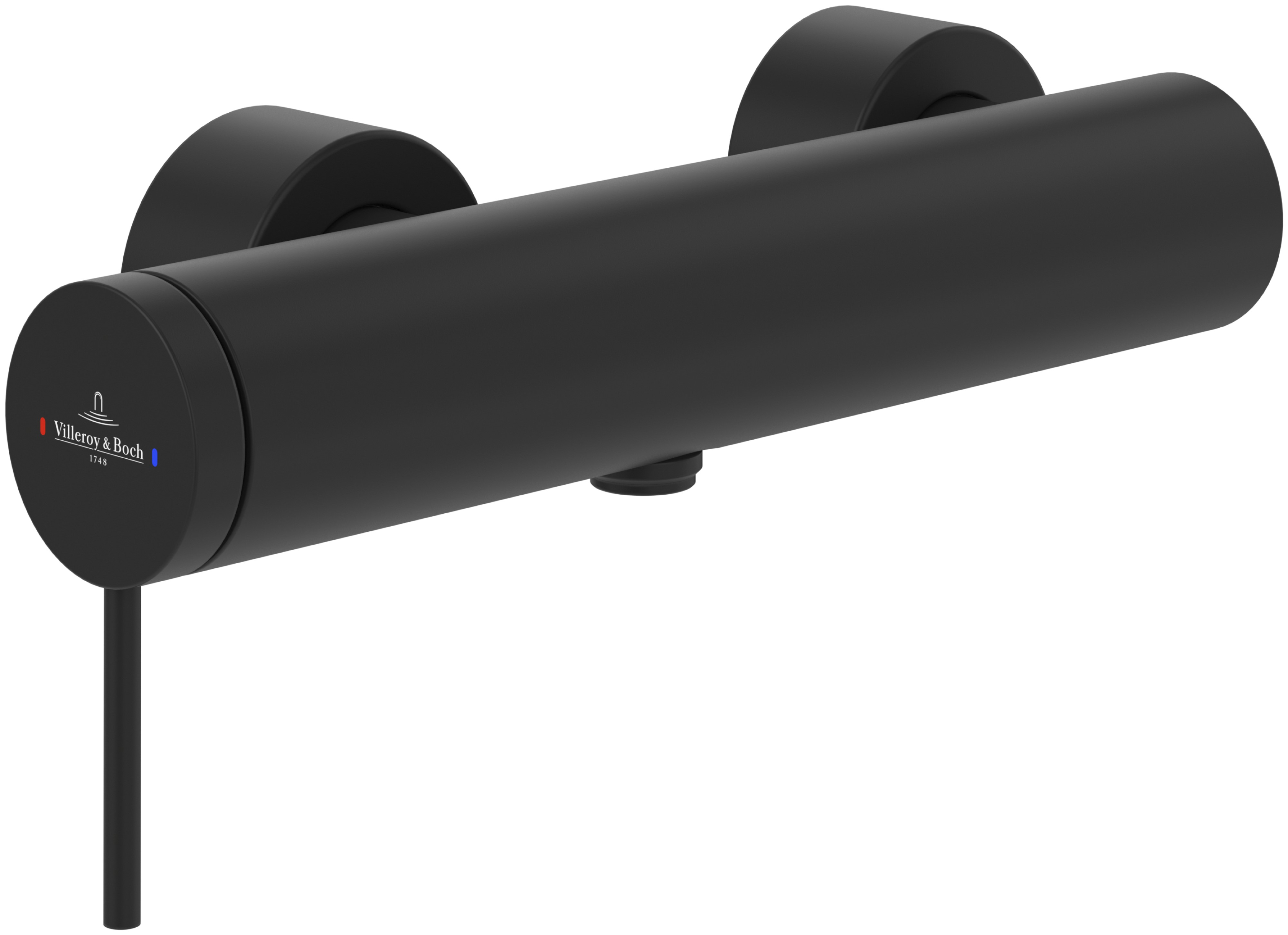 Villeroy & Boch Loop & Friends grifo para ducha a pared negro TVS106301153K5