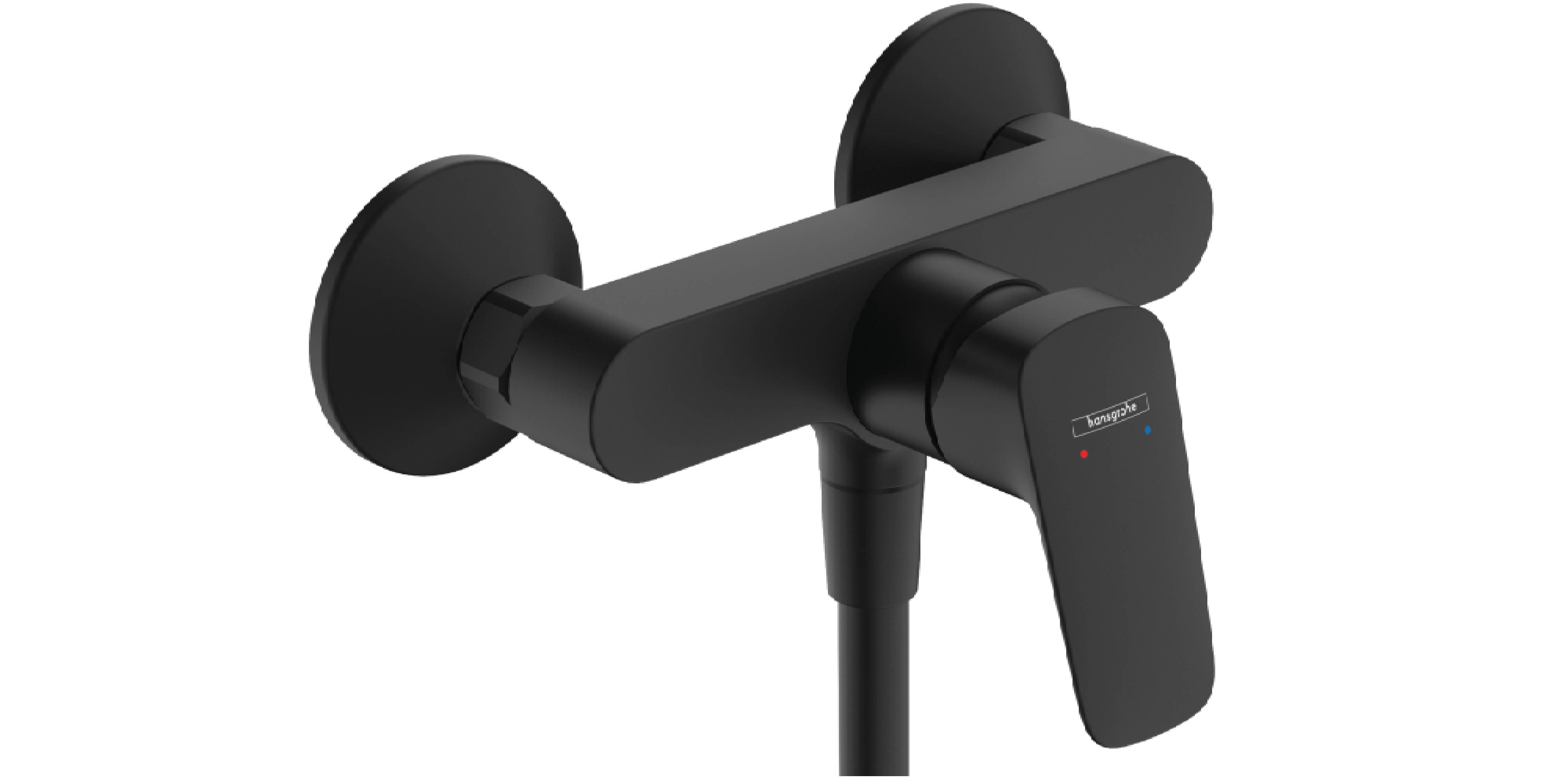 Hansgrohe Logis grifo para ducha a pared negro 71600670