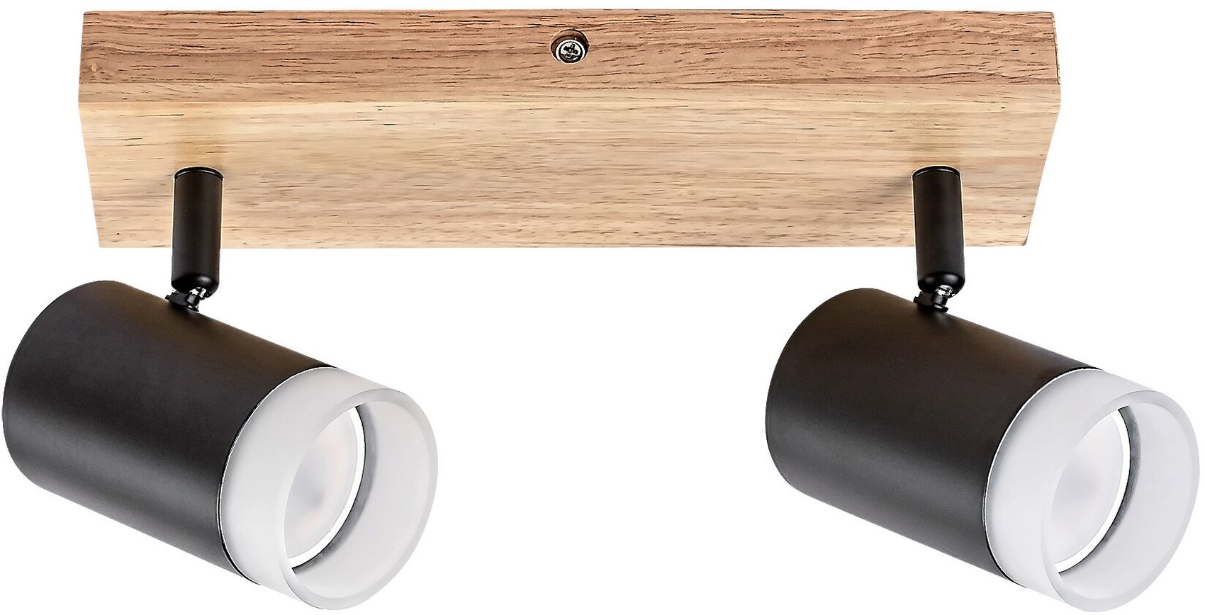 Rabalux Toras lámpara de techo 2x5 W negro-madera 73122