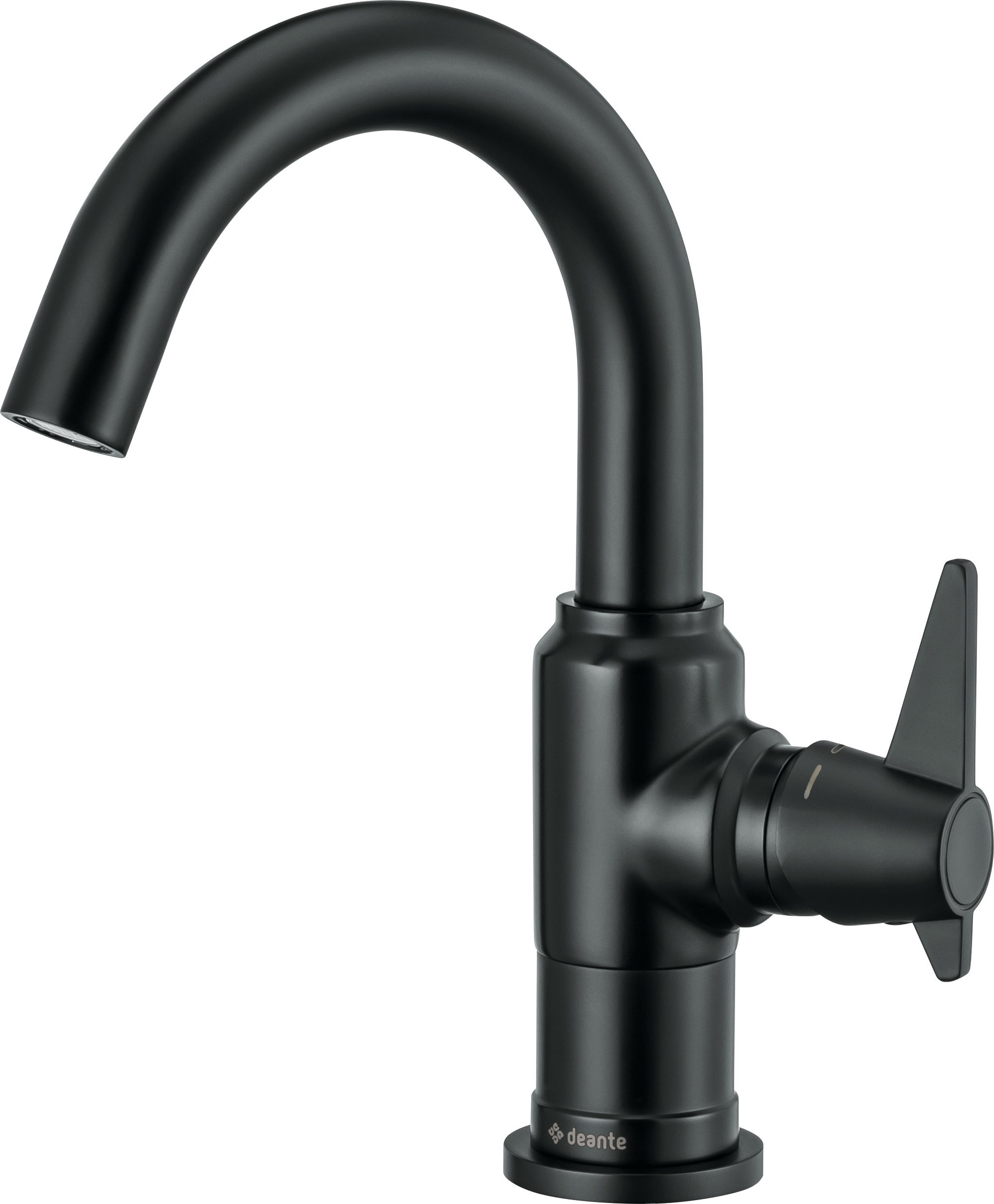 Deante Temisto grifo para lavabo de pie negro BQT_N20M
