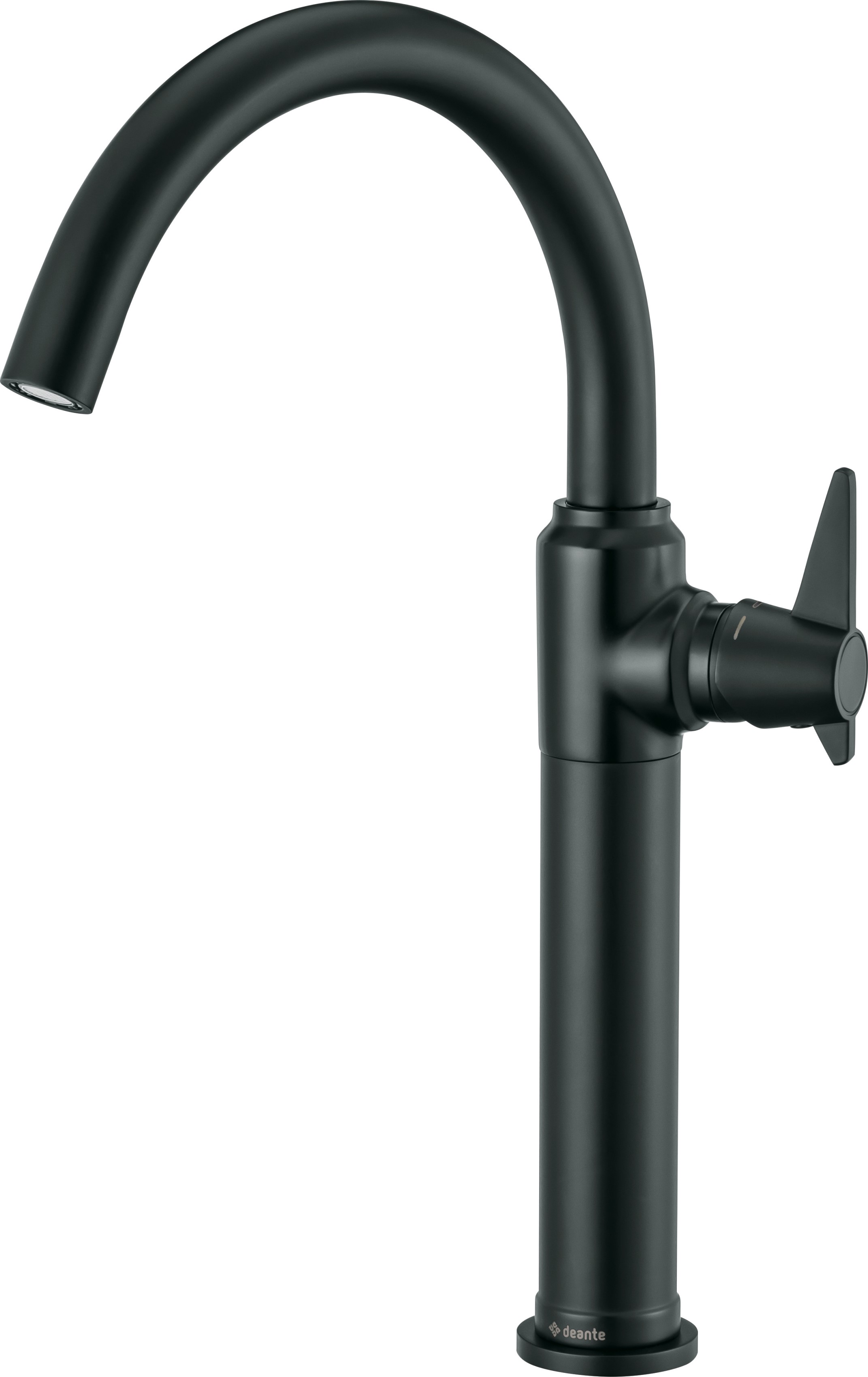 Deante Temisto grifo para lavabo de pie negro BQT_N20K