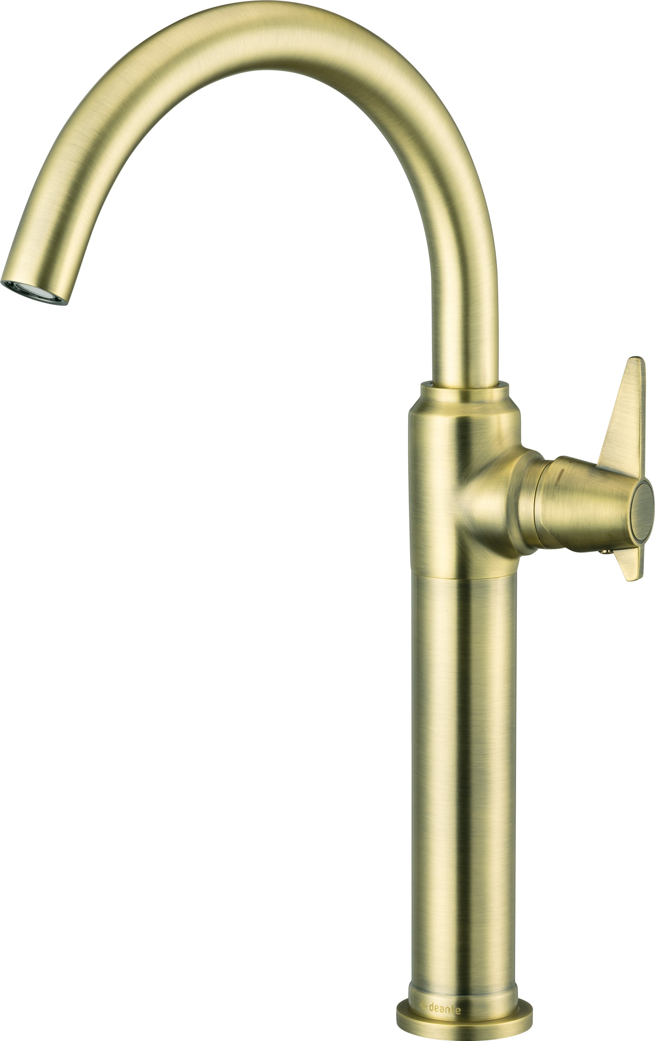 Deante Temisto grifo para lavabo de pie latón/bronce antiguo BQT_M20K