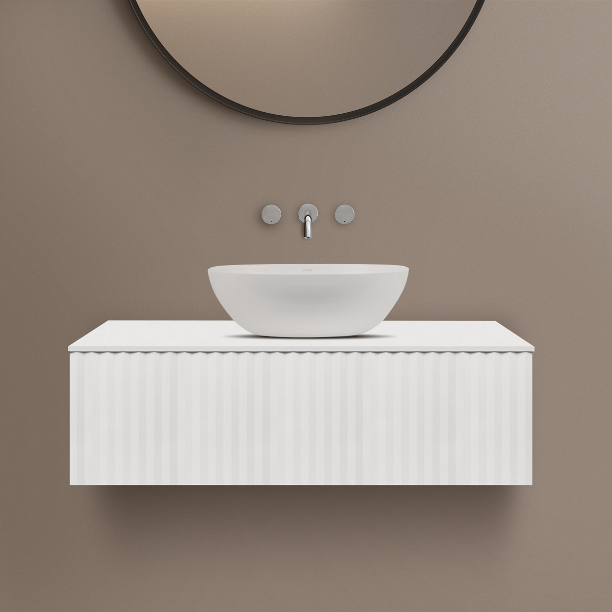Ksuro 02 armario 100x46.6x30 cm suspendido, para lavabo blanco 50004000