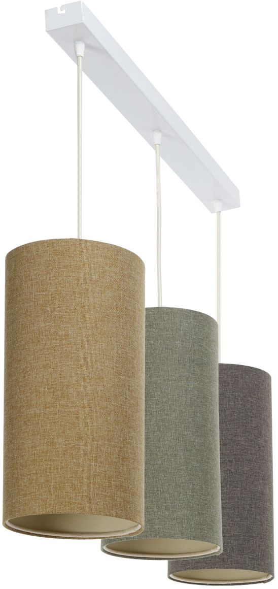 BPS Koncept Boho Ellegant Slim lámpara colgante 3x60 W marrón-beige 0T0-L3-008