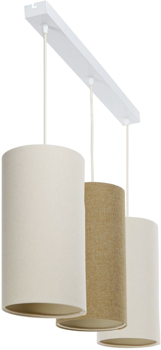 BPS Koncept Boho Ellegant Slim lámpara colgante 3x60 W crema-beige 0T0-L3-009